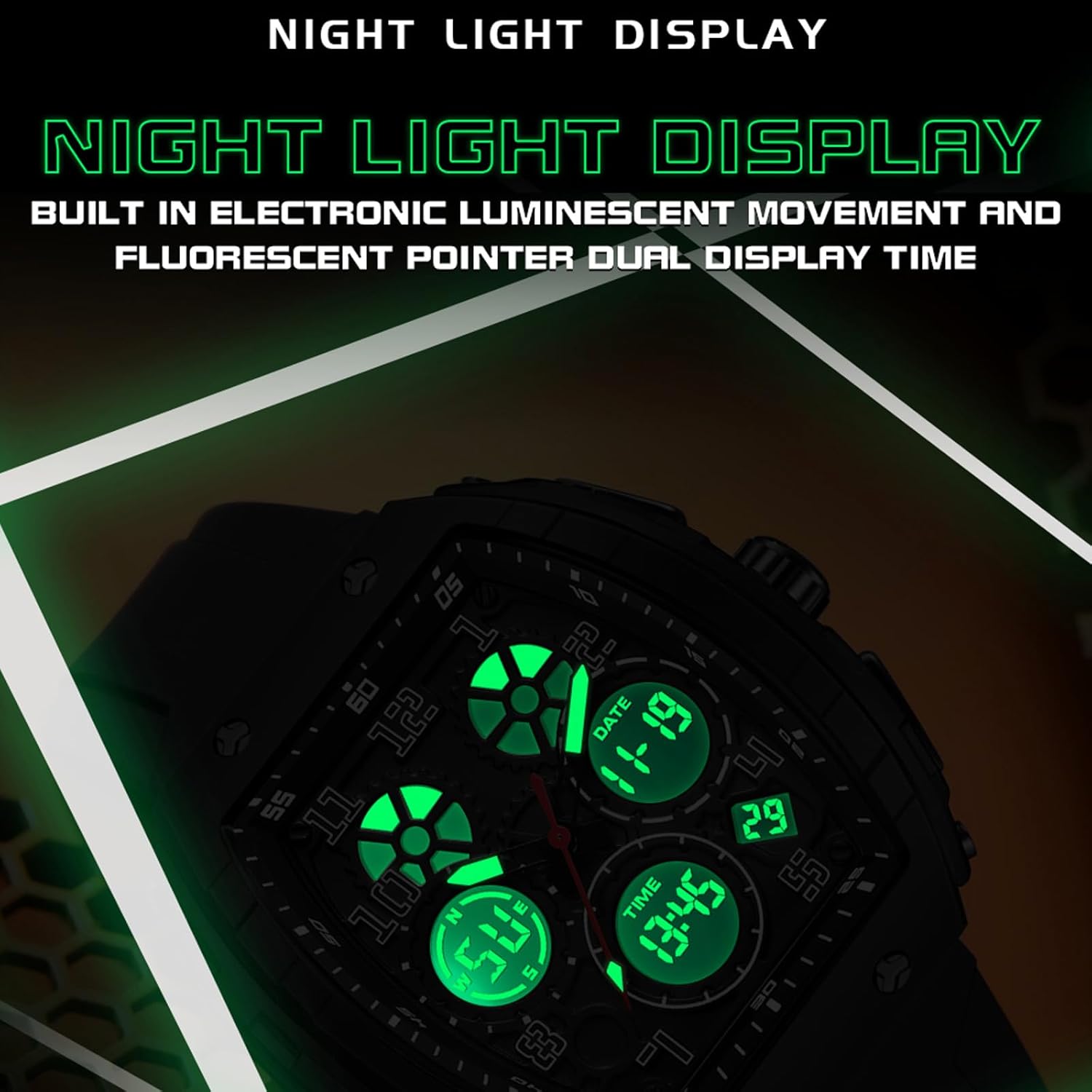 Watches for Men Unique Rectangle Relojes para