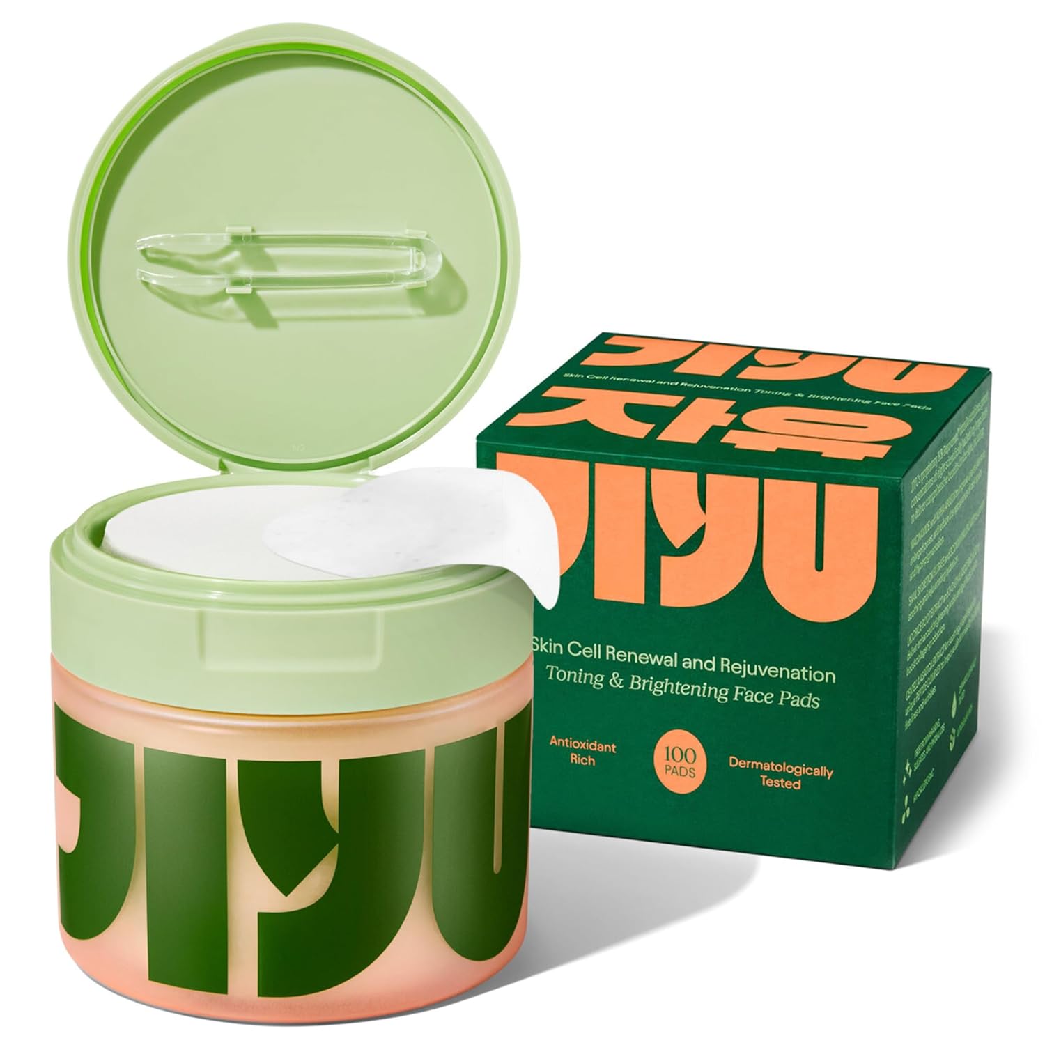 JiYu Toning Polish Pads Korean Skincare for Dark Spots