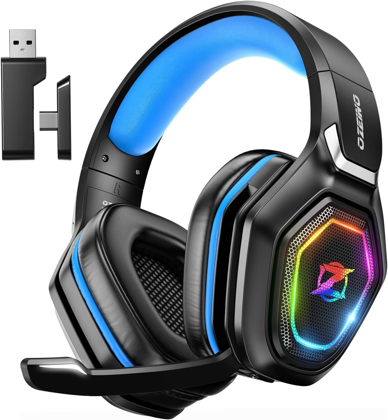 Ozeino Wireless Gaming Headset with Mic