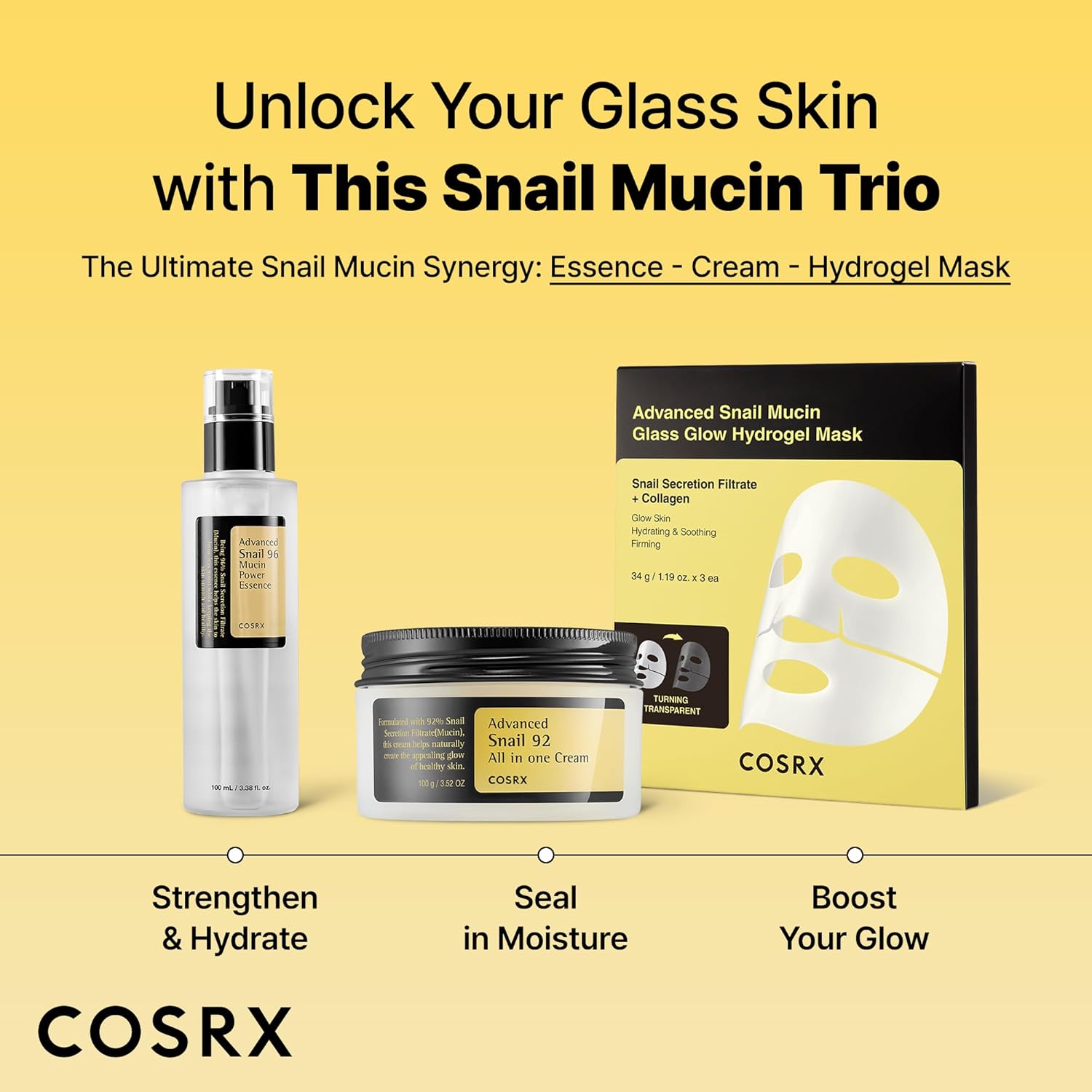 COSRX Snail Mucin 92% Face Moisturizer Skincare