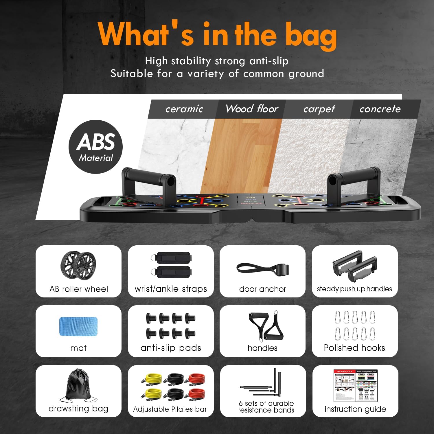 Push Up Board Home Gym Portable Exercise