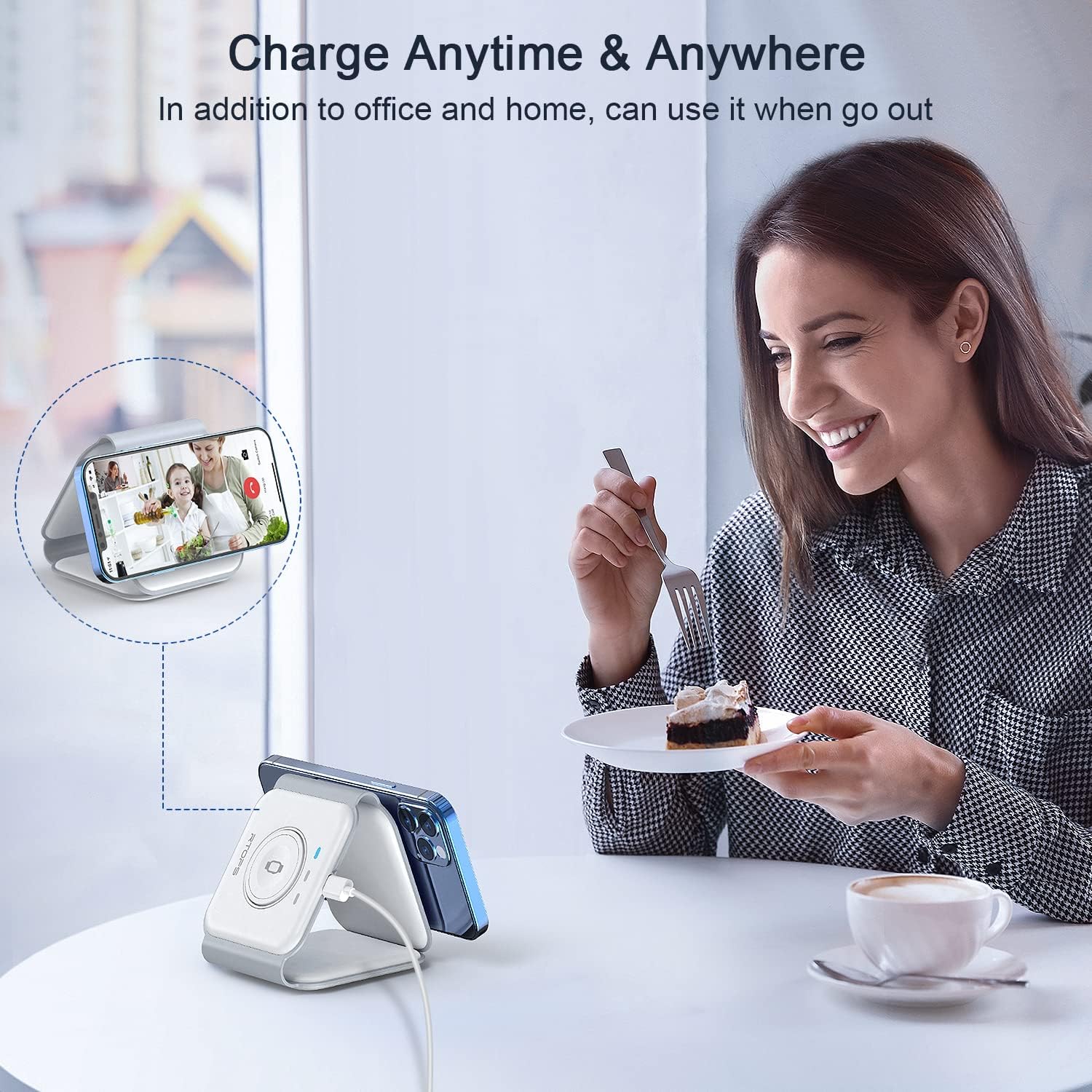RTOPS 3-in-1 Magnetic Wireless Charger for iPhone