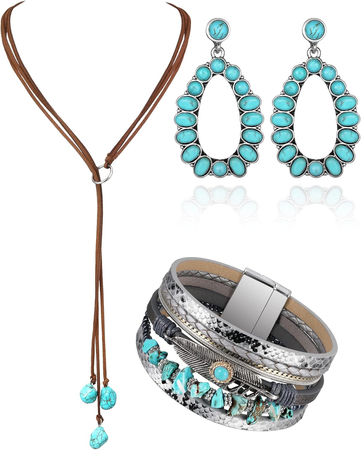 Rustic Style Boho Jewelry Set Women