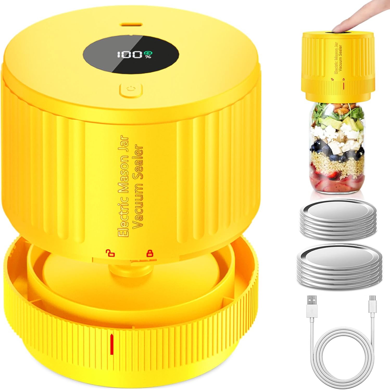 Electric Mason Jar Vacuum Sealer Kit