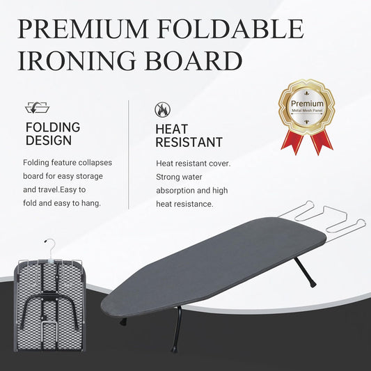 Metal Mesh Panel Tabletop Ironing Board