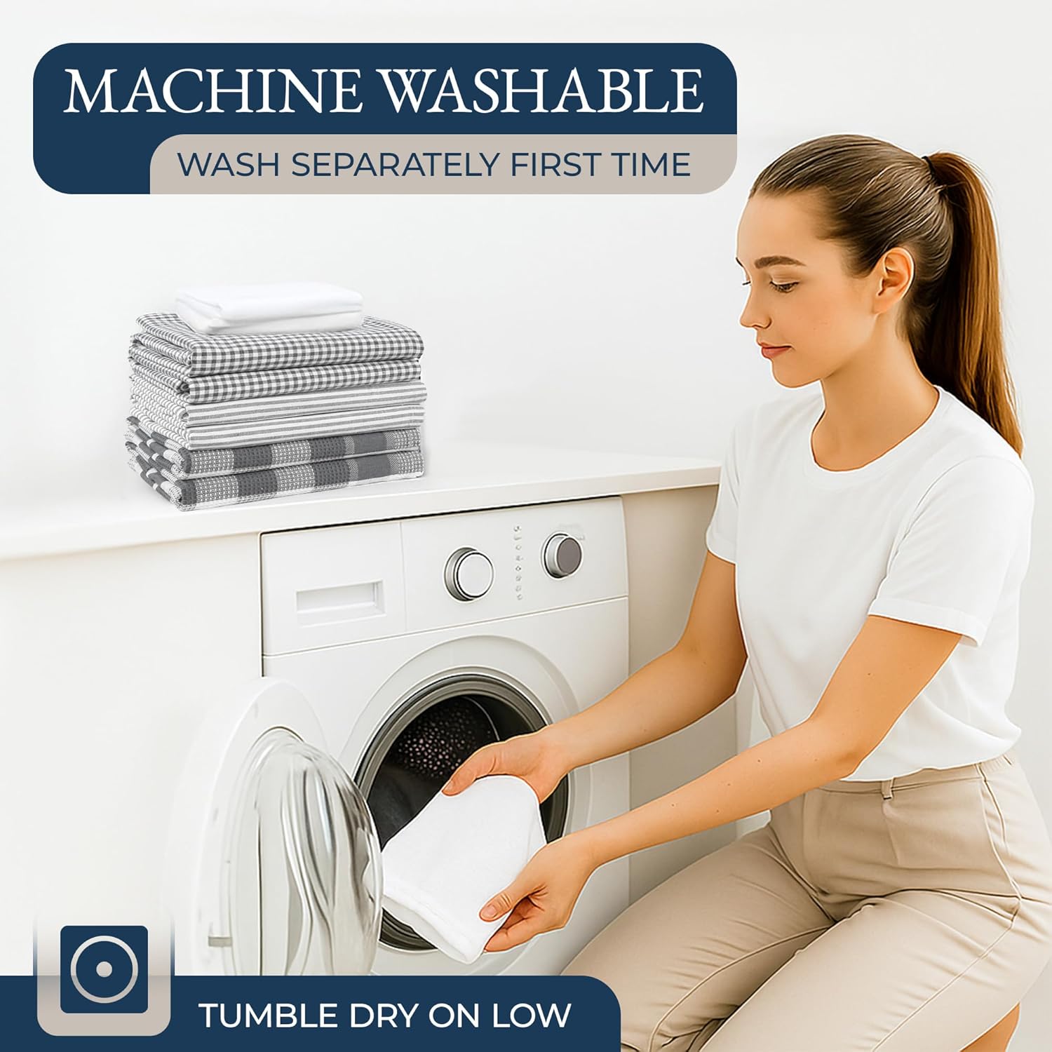 LANE LINEN Kitchen Towels and Dishcloths Sets