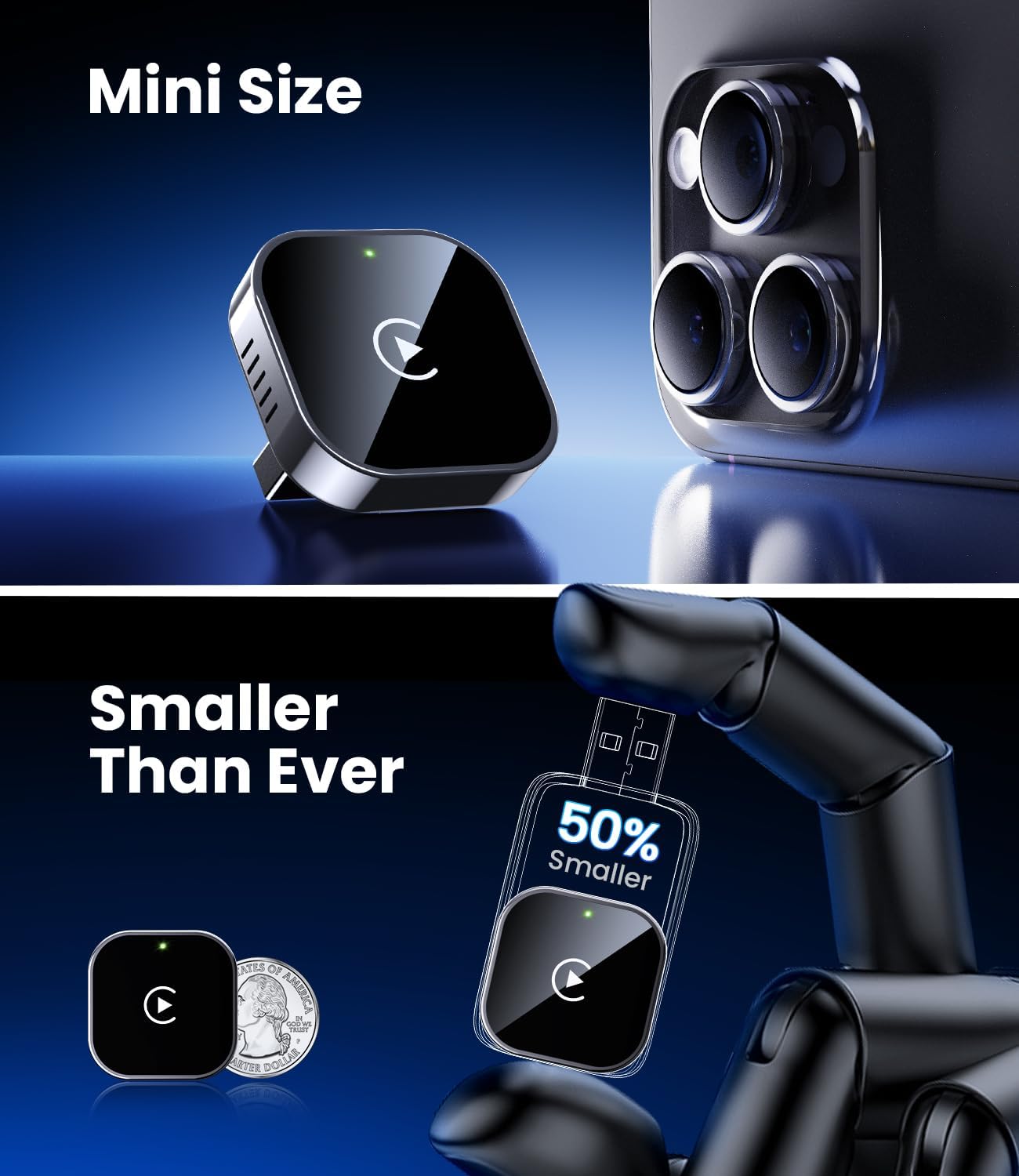 Teeran Wireless CarPlay Adapter Fast & Easy Use