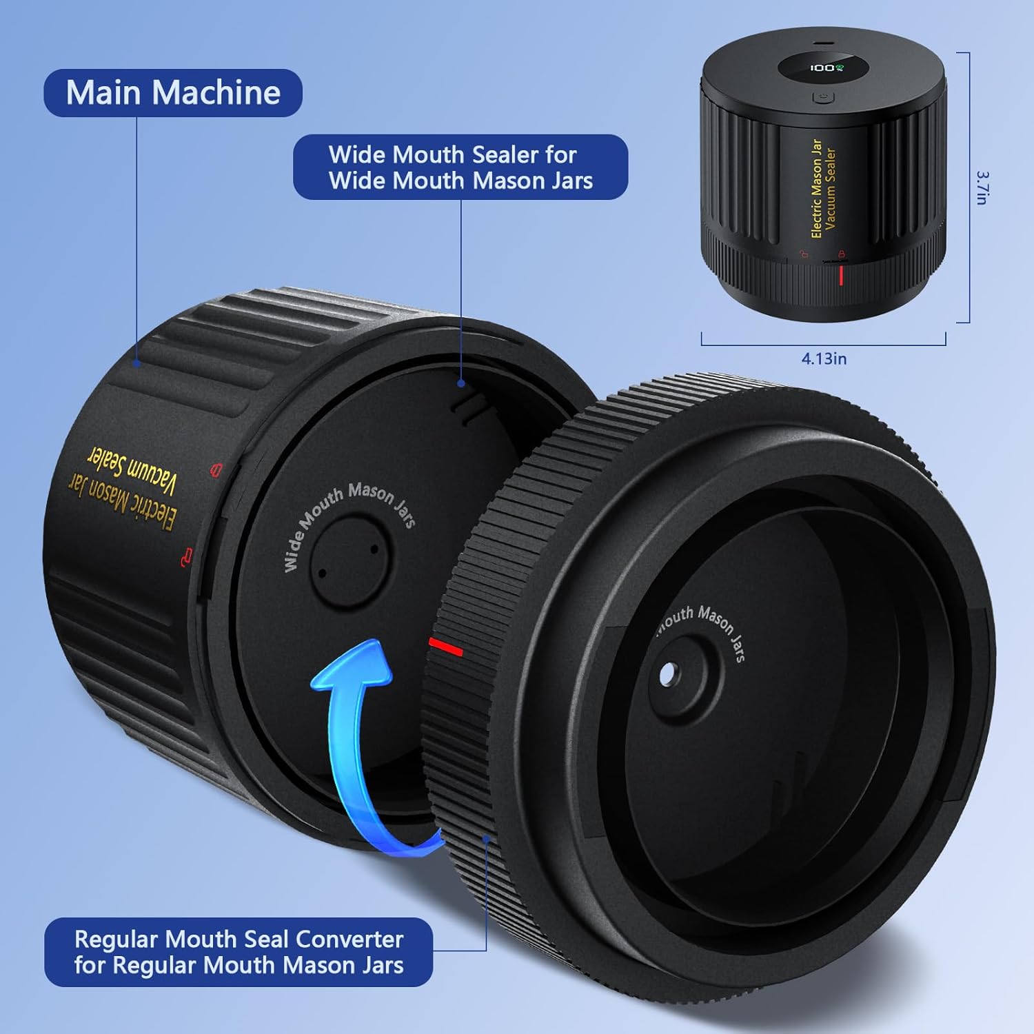 Electric Mason Jar Vacuum Sealer Kit