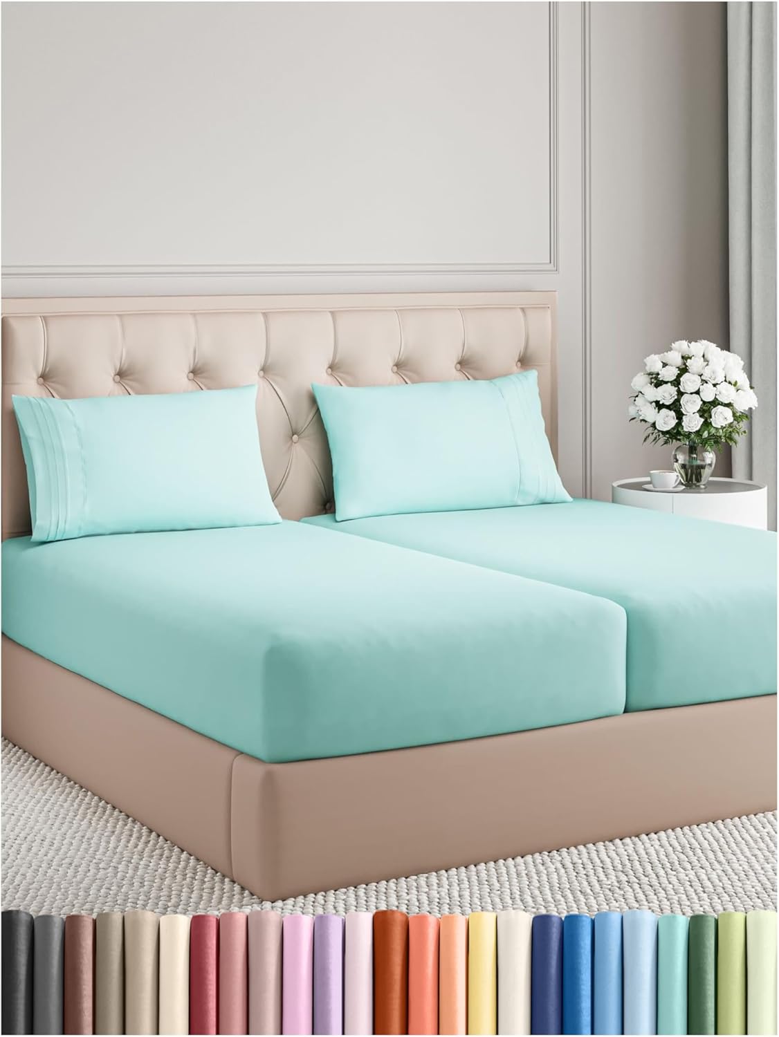 King Size Comfy Breathable & Cooling Bed Sheets Set