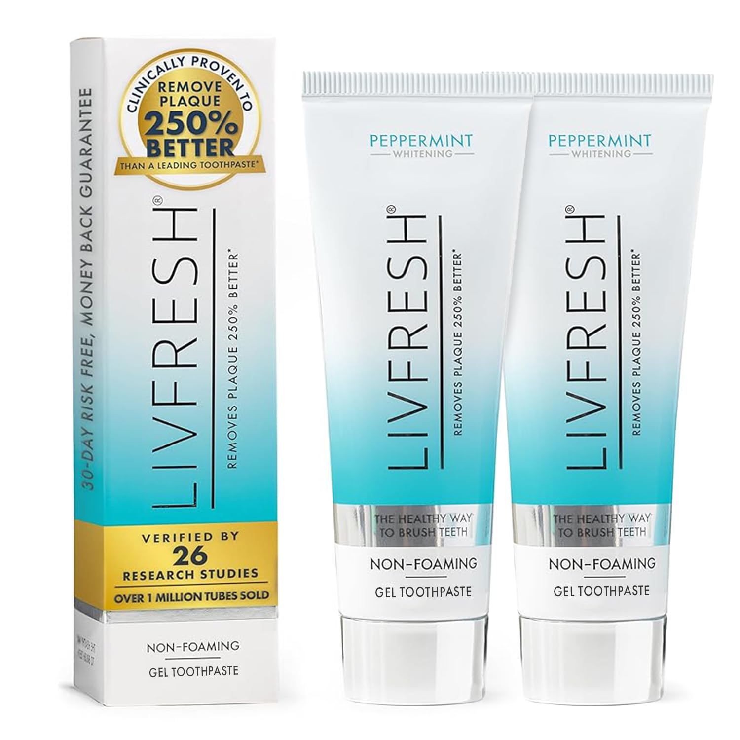 LIVFRESH Toothpaste Gel Clinically Proven to Remove