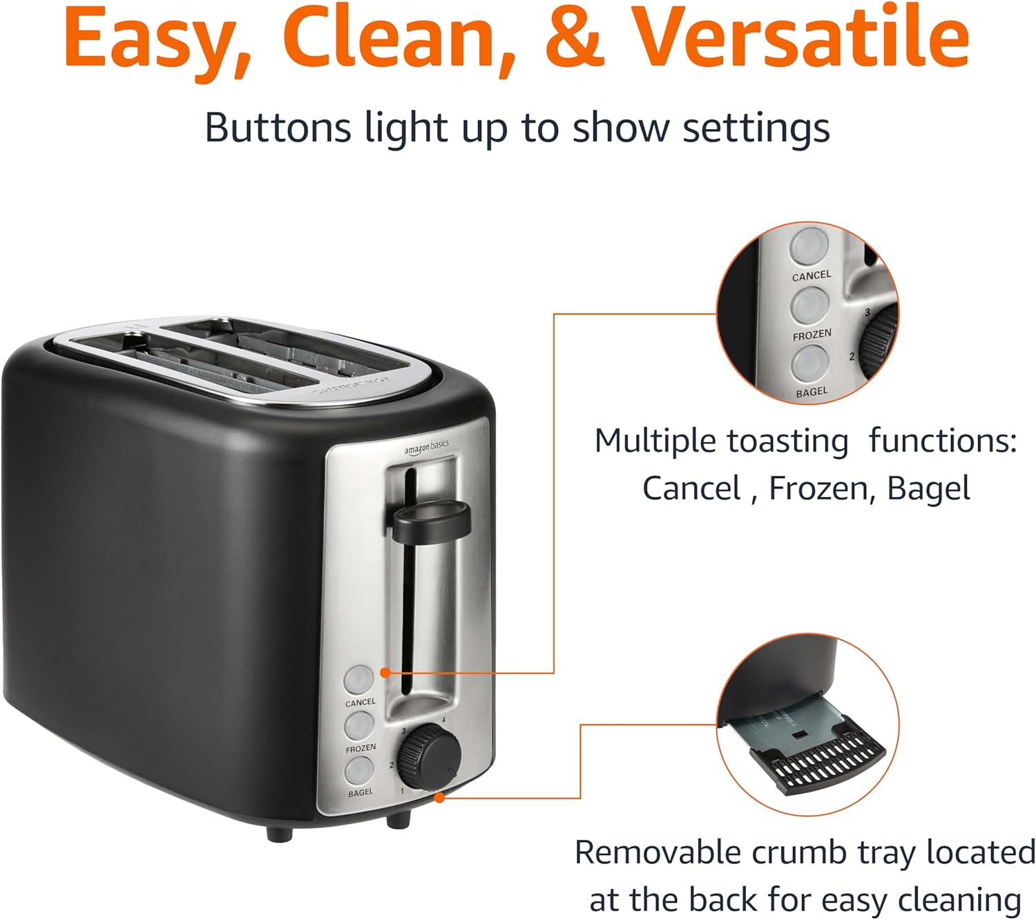 Amazon Basics 2-Slice Toaster