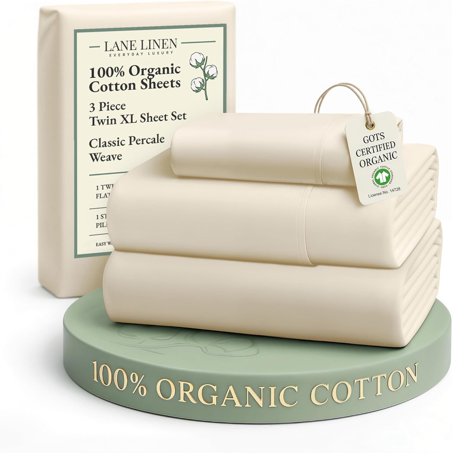 LANE LINEN Eco Friendly Cotton Queen Sheet Set