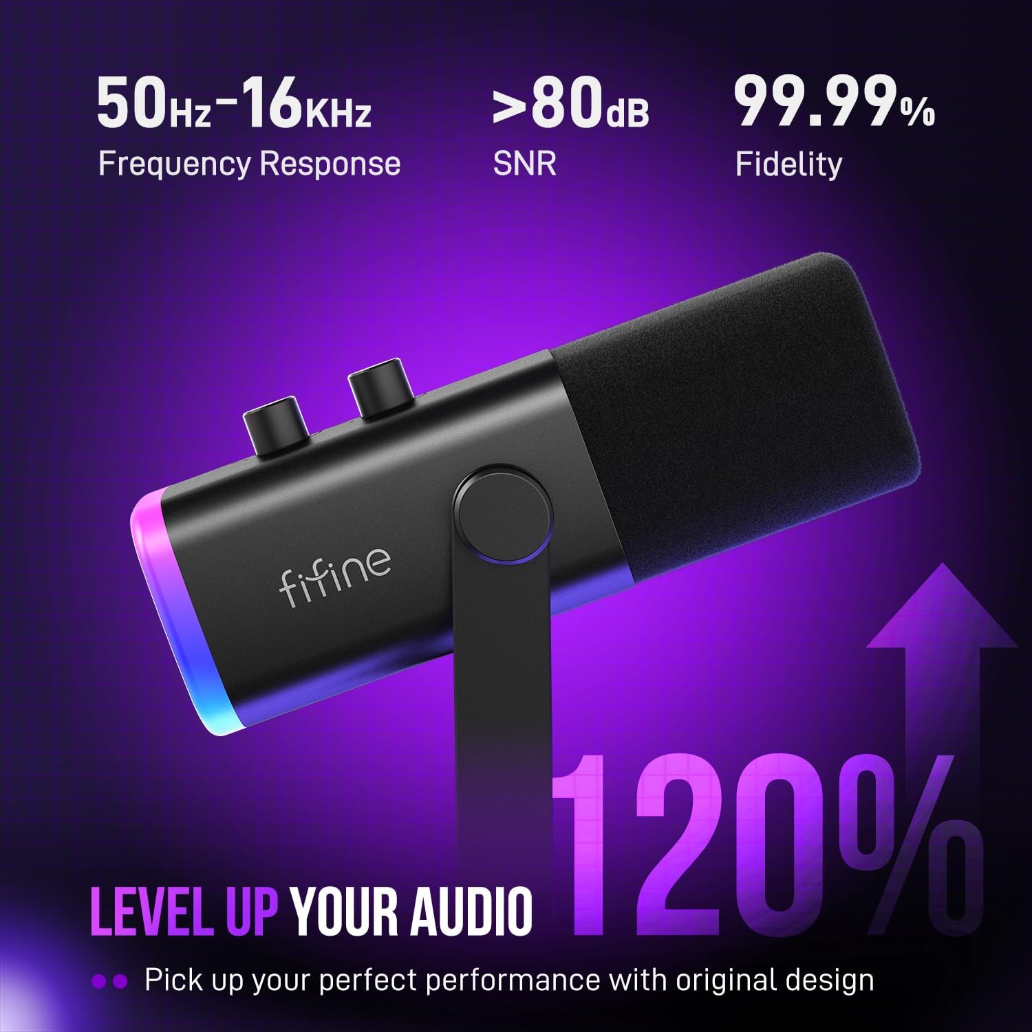 FIFINE AM8 USB/XLR Dynamic Microphone