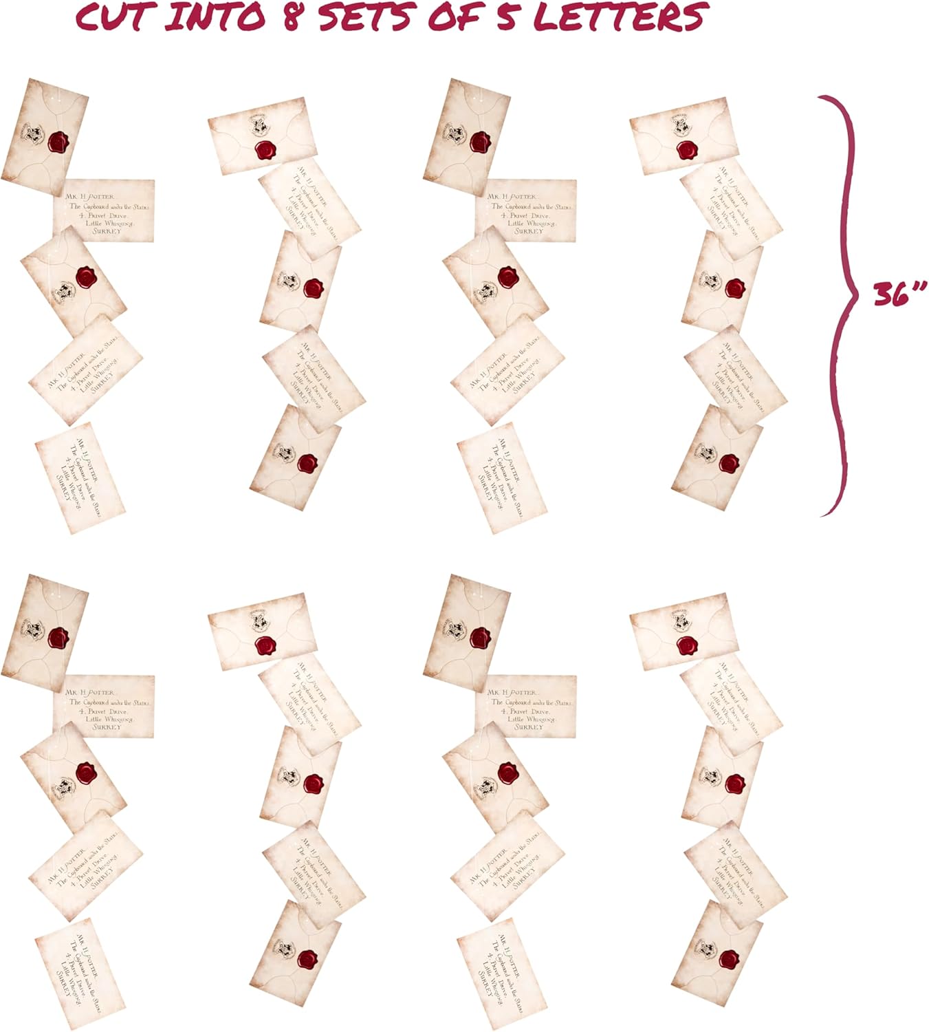 CON*QUEST Journals Harry Potter String for Hanging Home Decor