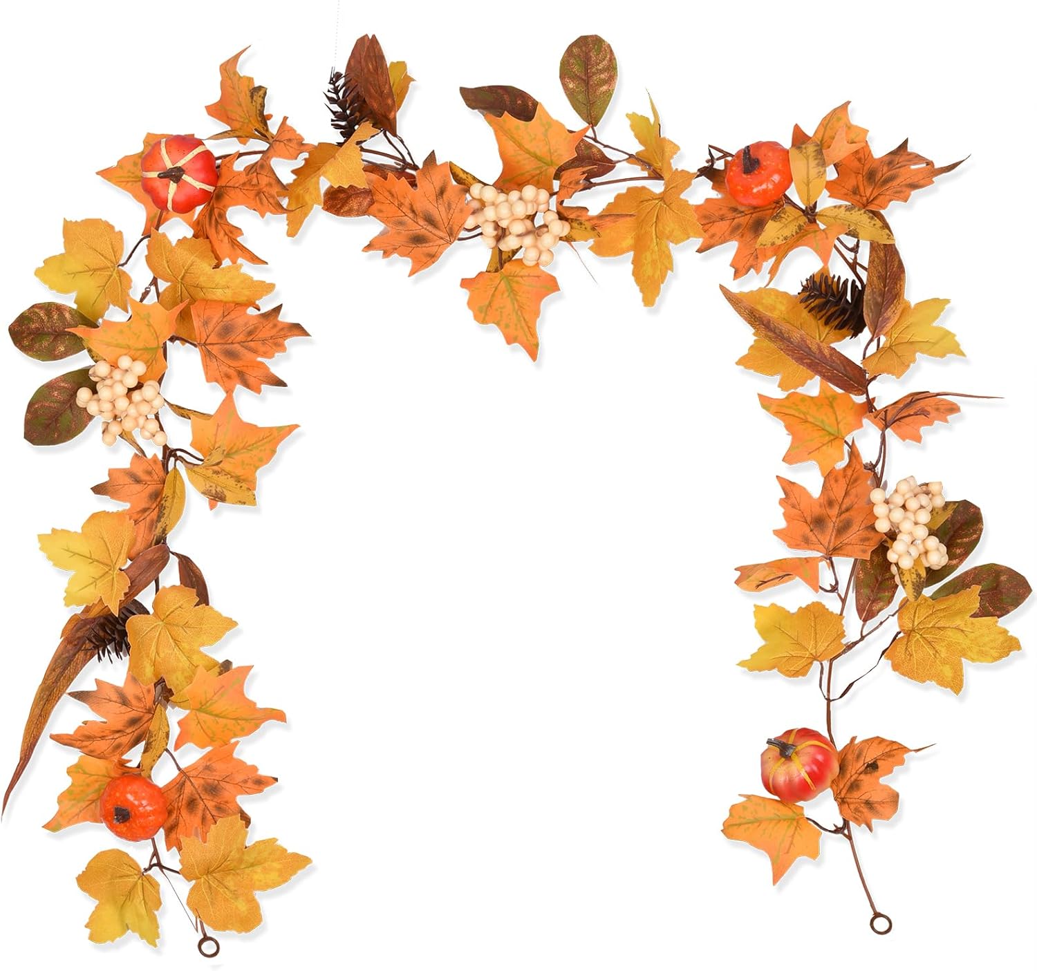 DearHouse 2 Pack Fall Garland Maple Leaf