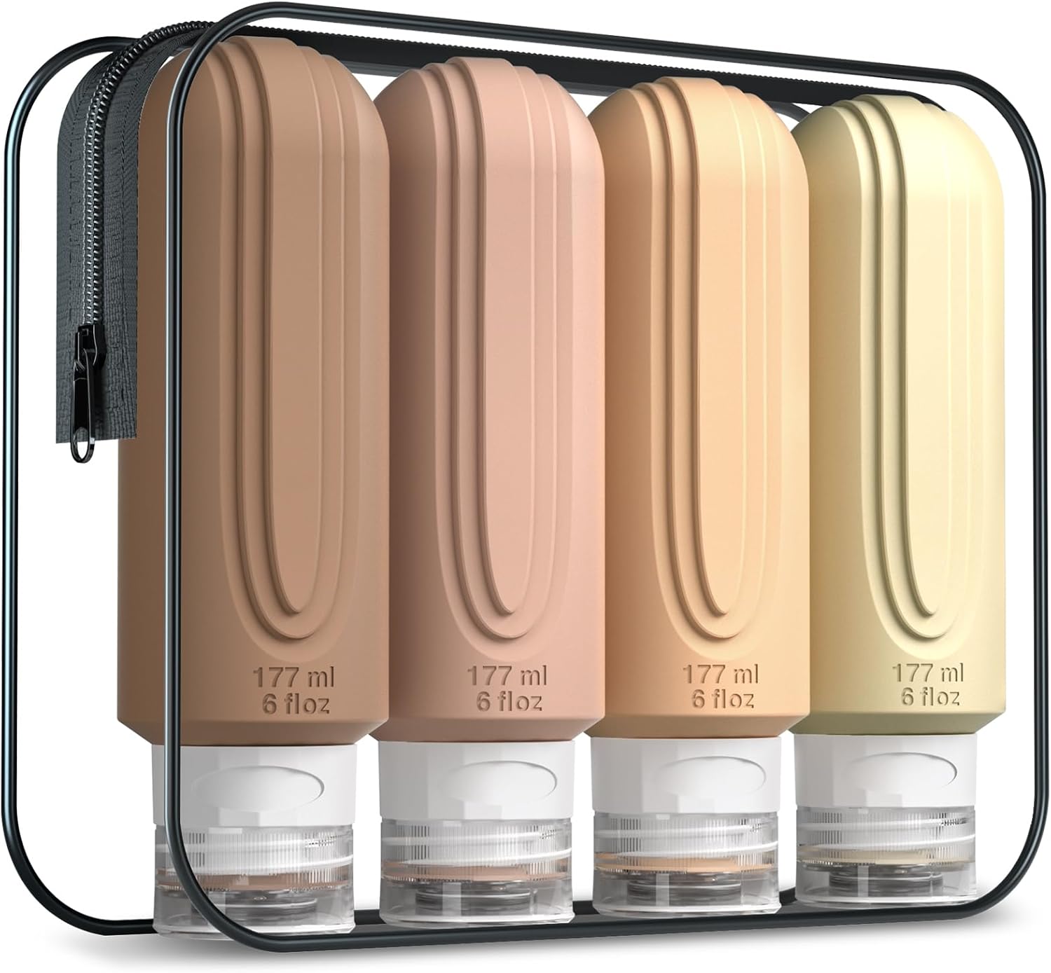 TSA Approved 3oz Leak-Proof Travel Bottles