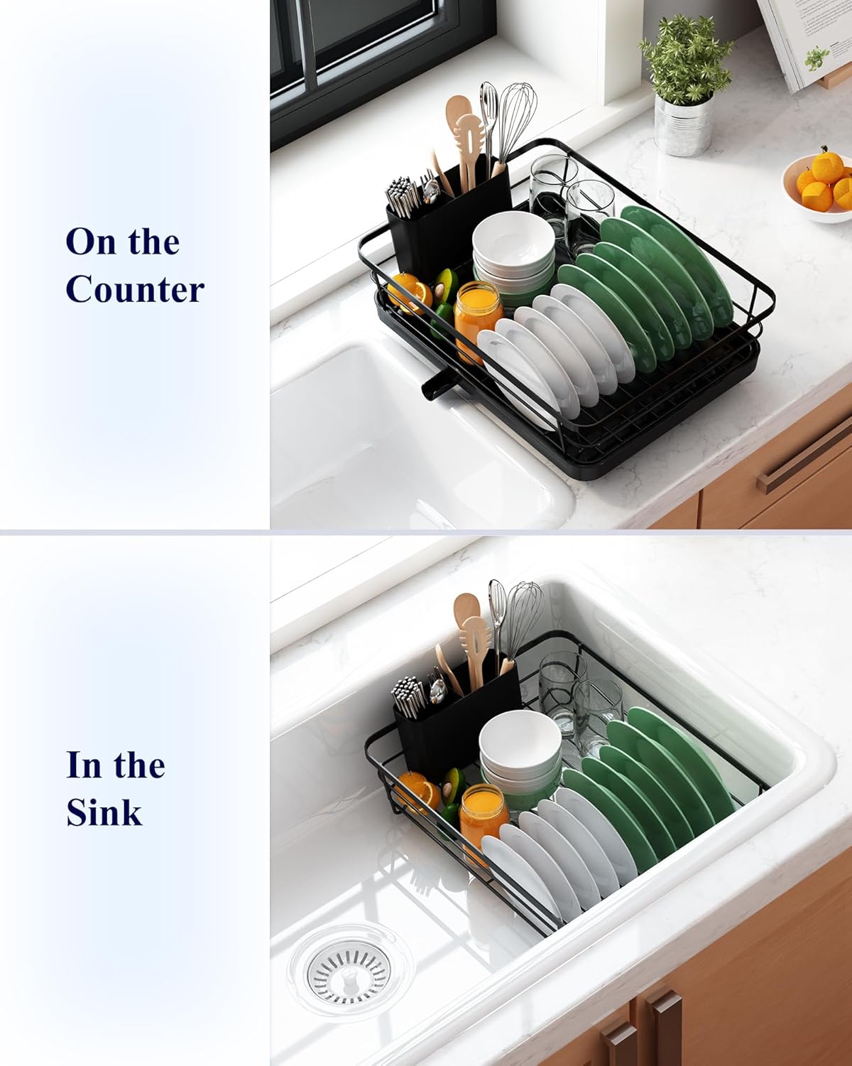 Kitsure Dish Drying Rack for Kitchen Counter
