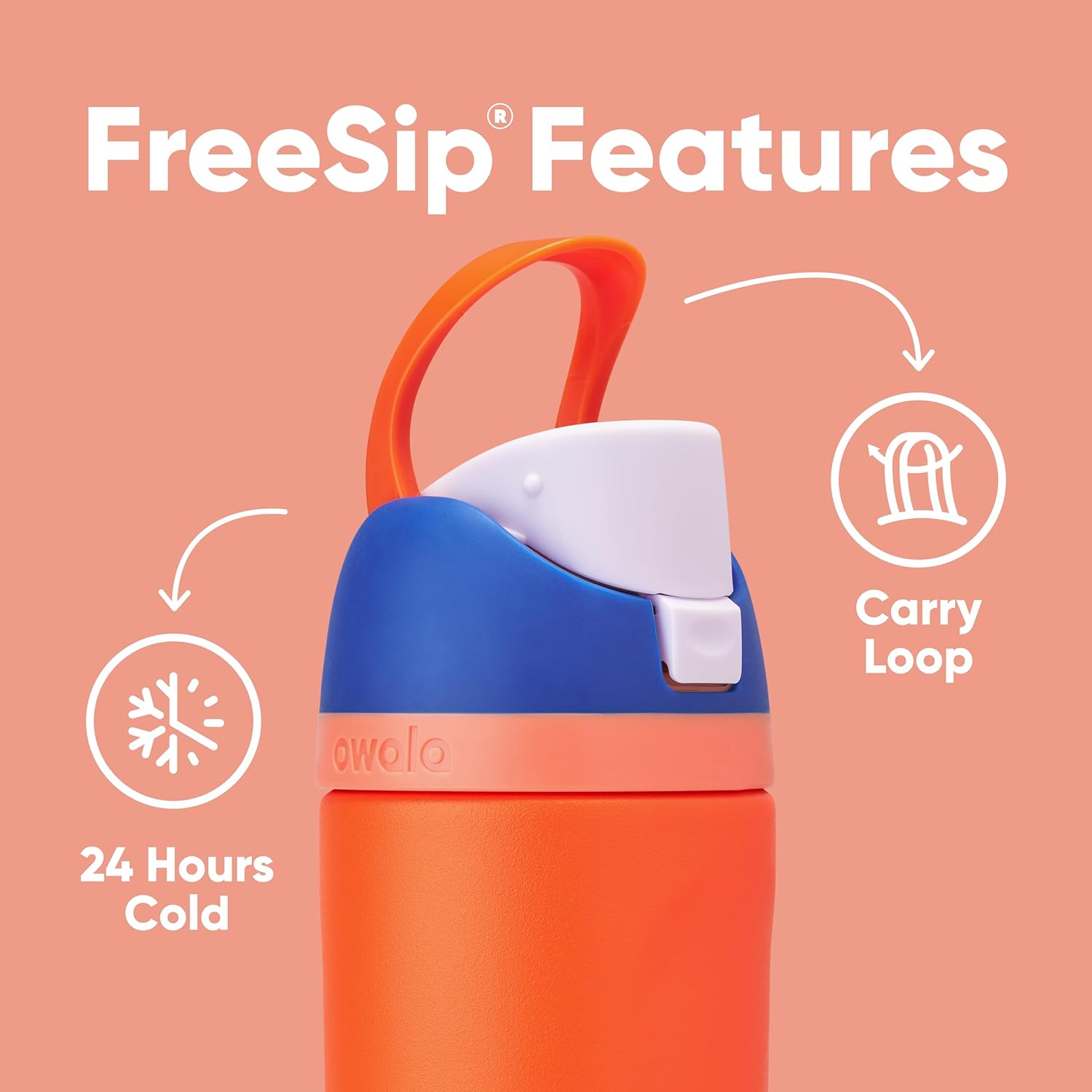 Owala Kids FreeSip Insulated Water Bottle