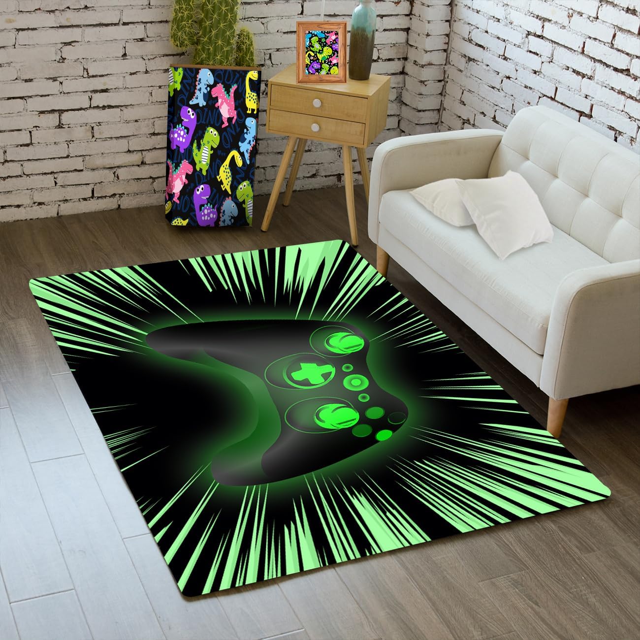 Gaming Area Rugs for Boys Cool Game Style Bedroom