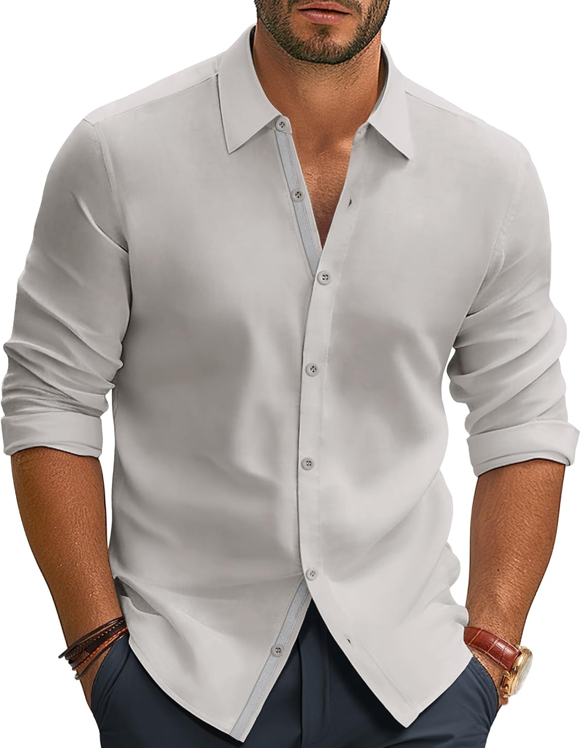 PJ PAUL JONES Mens Dress Shirts Business Shirts