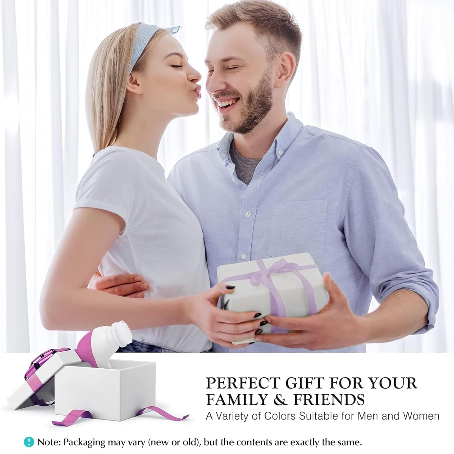 COSLUS Facial Cleansing Brush Silicone Face Scrubber