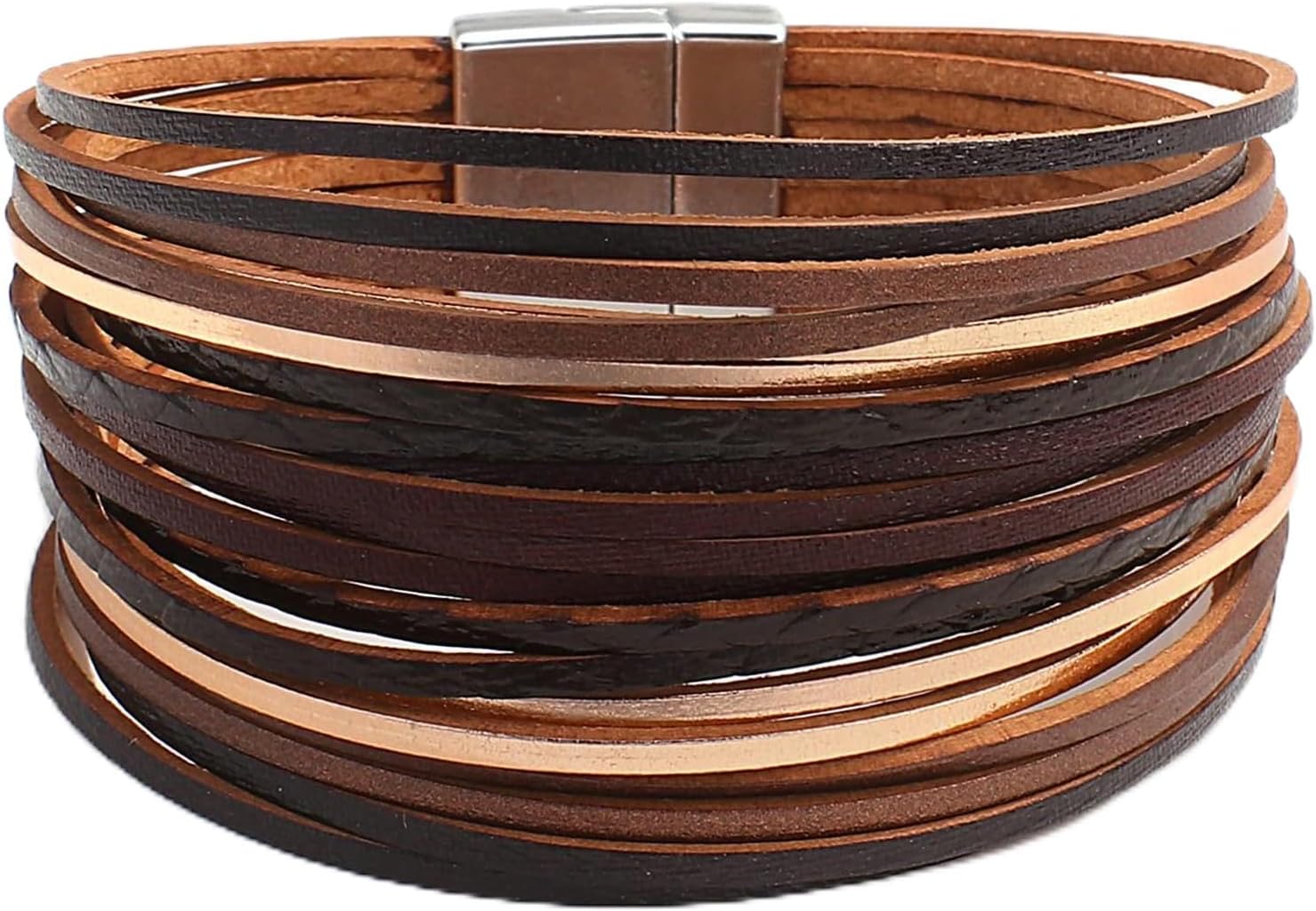 Fesciory Boho Leather Wrap Bracelet Women