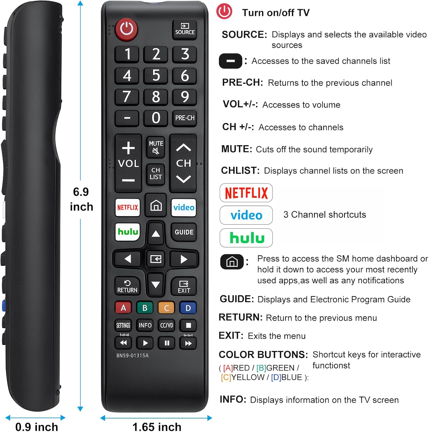 New Universal Remote for All Samsung TV Remote