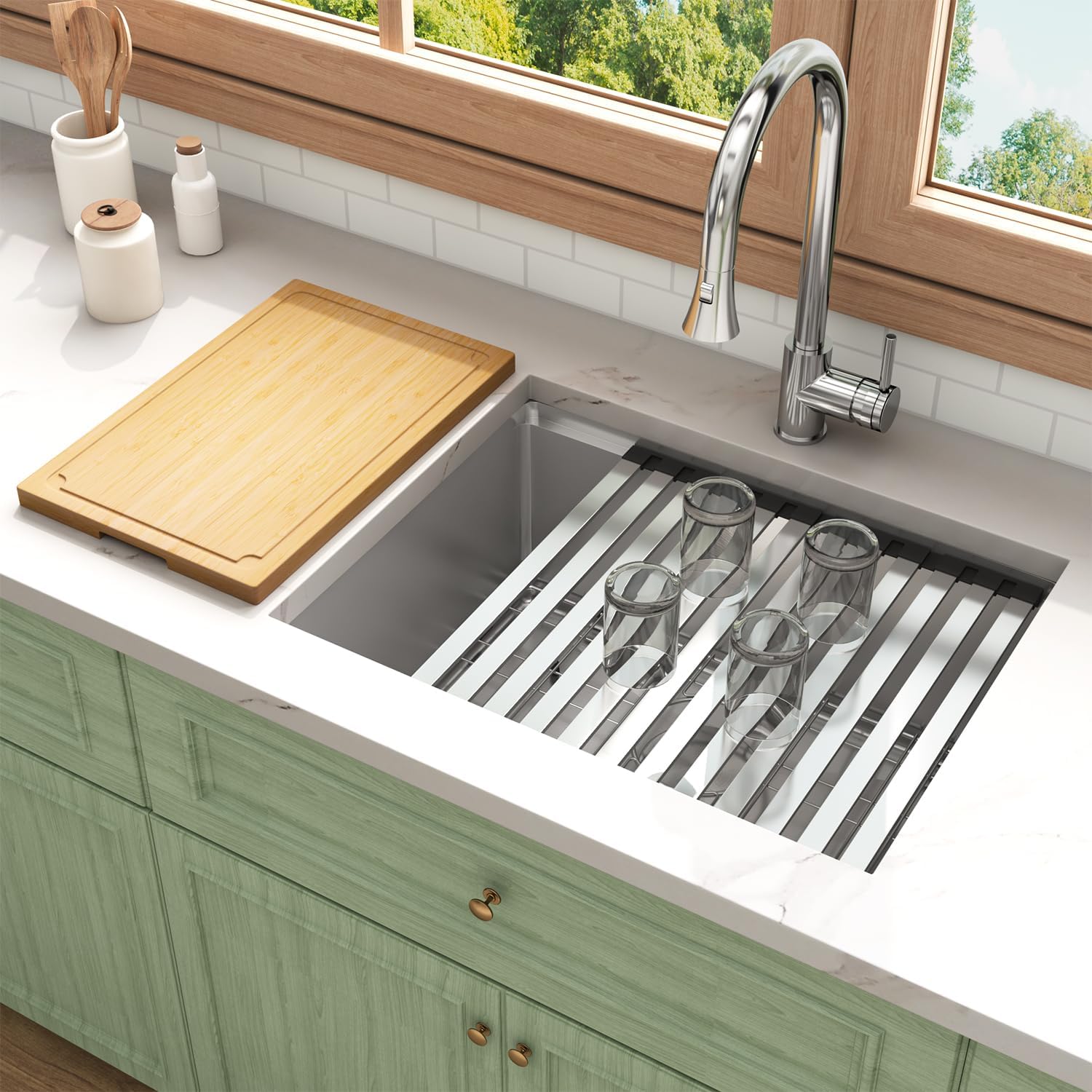 Modern Undermount Gold Sink for Kitchens