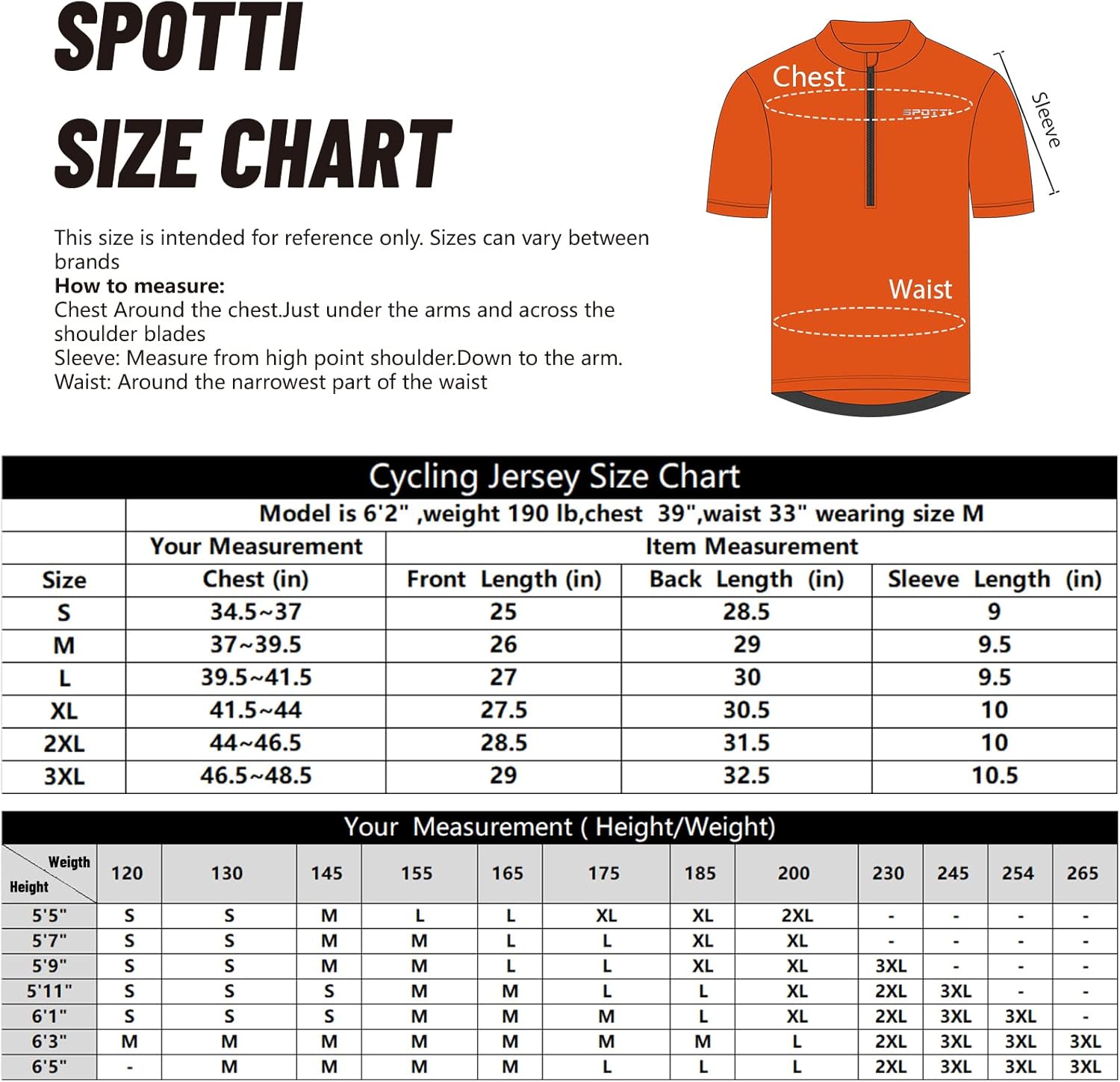 Spotti Men's Cycling Bike Jersey Short Sleeve with 3 Rear Pockets