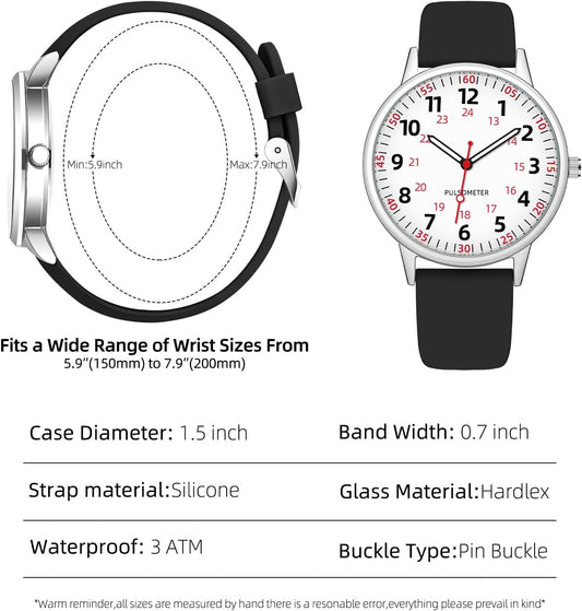 Nurse Watch for Women Waterproof Watch