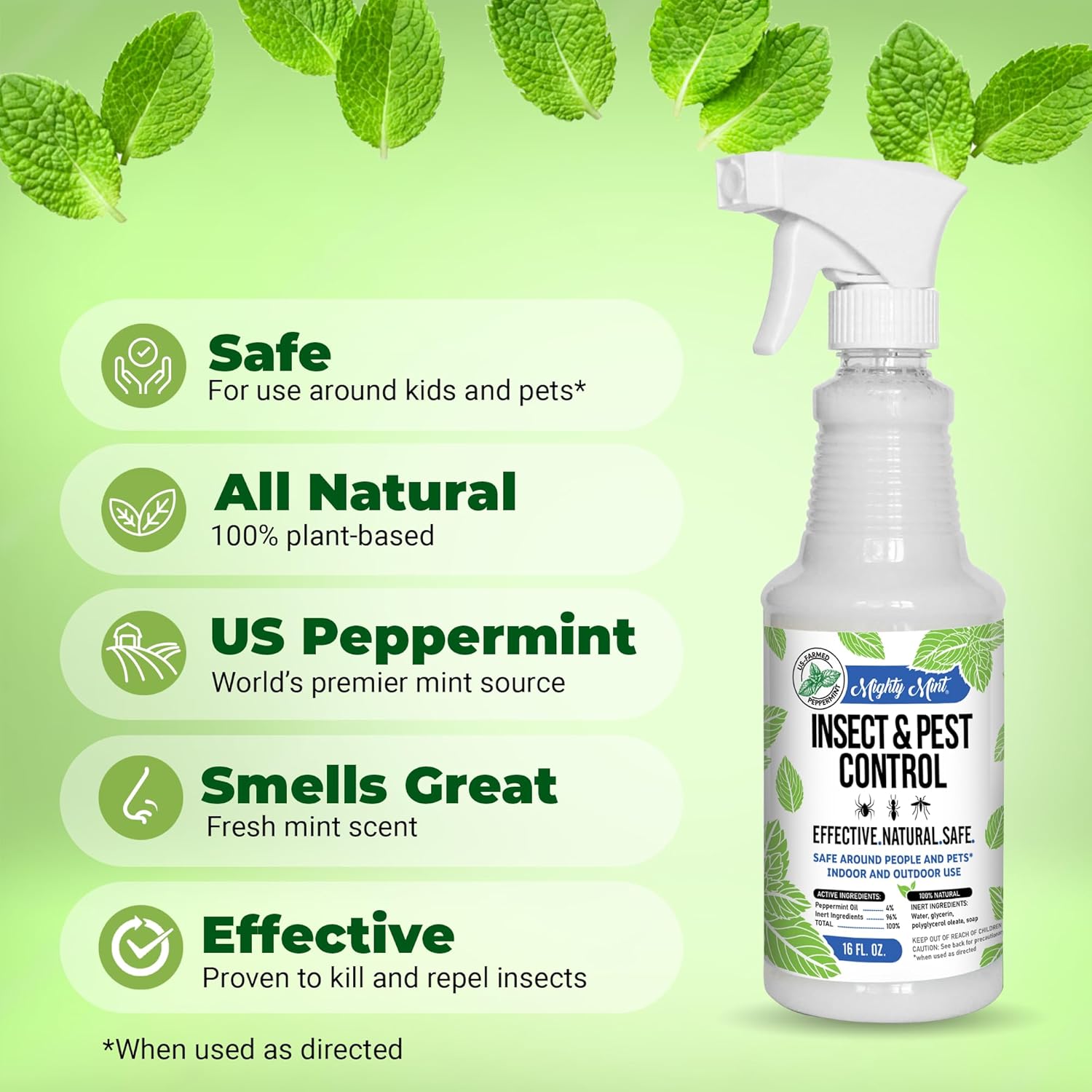 Mighty Mint Peppermint Oil Insect Repellent