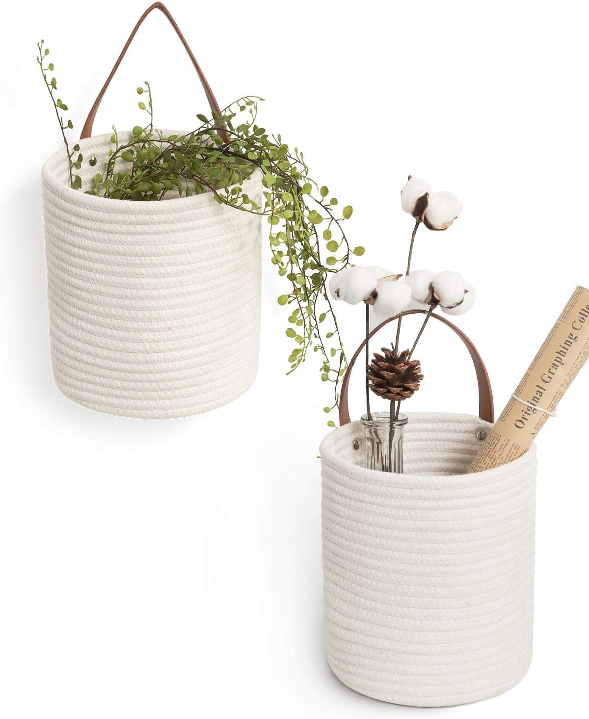 Goodpick 2pack Jute Hanging Basket
