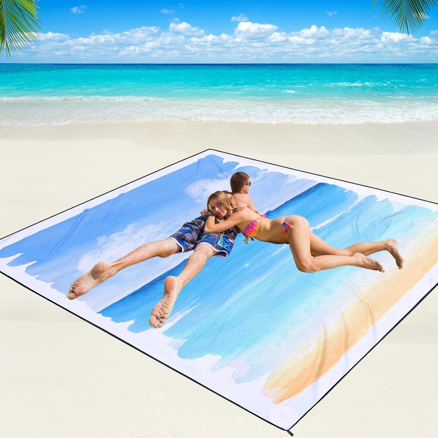Beach Blanket Waterproof Sandproof Beach Mat