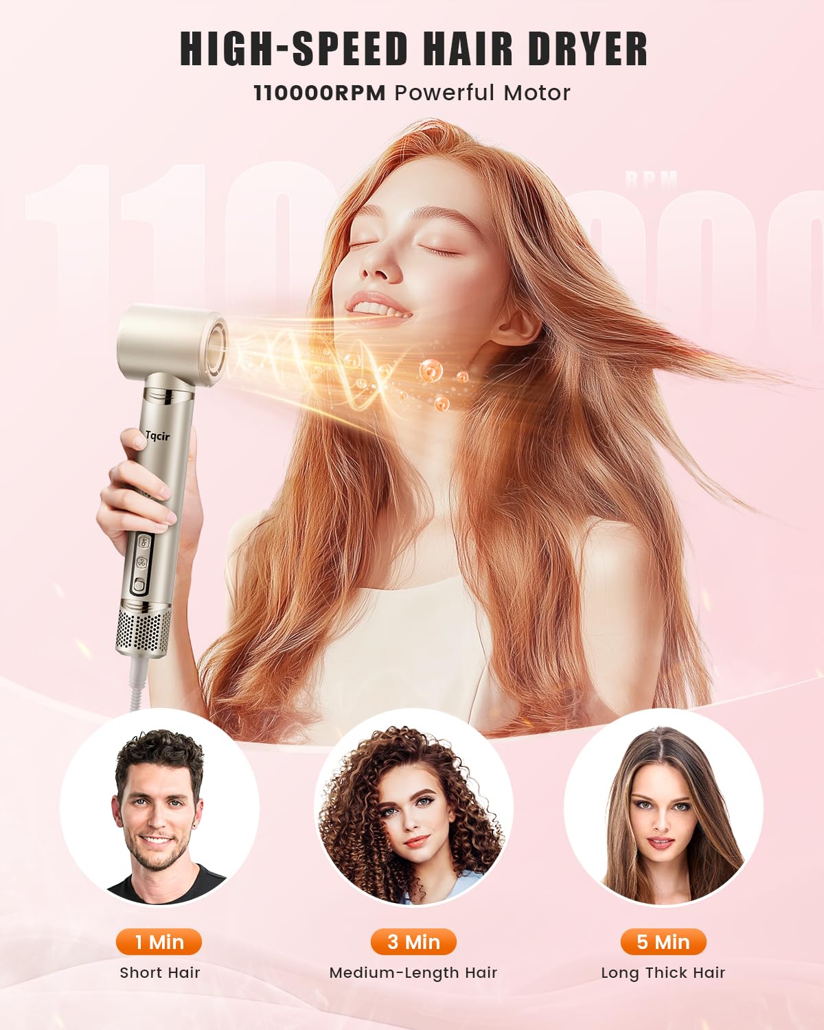 8-in-1 Professional Hot Air Styler&Hair Dryer Brush