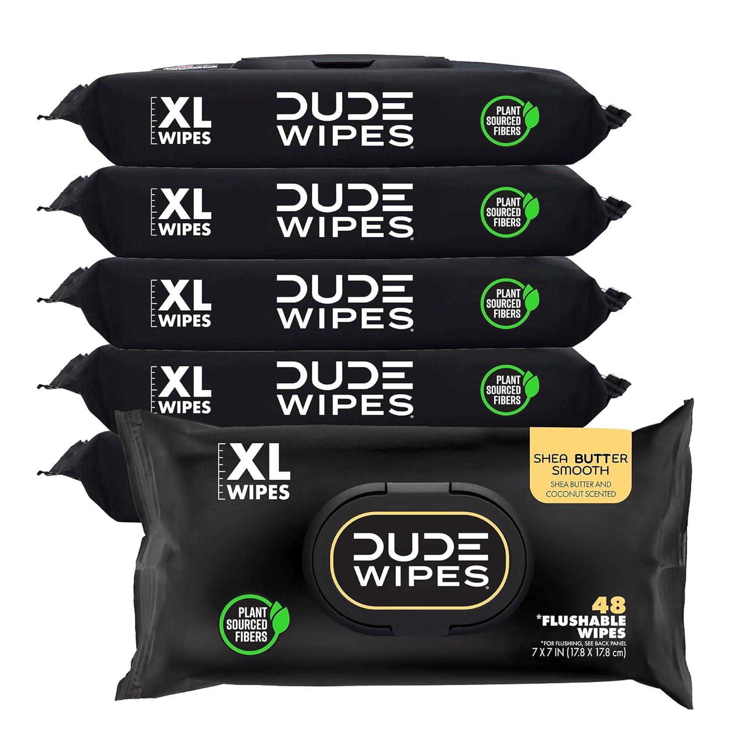 DUDE Wipes Flushable Wipes Unscented Extra-Large
