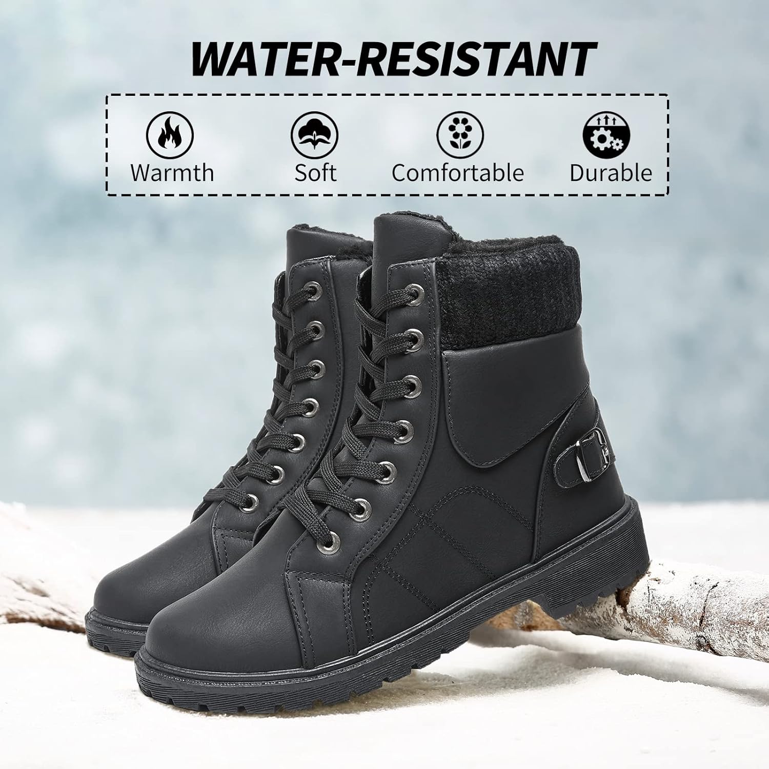 SERNIAL Womens Winter Snow Boots