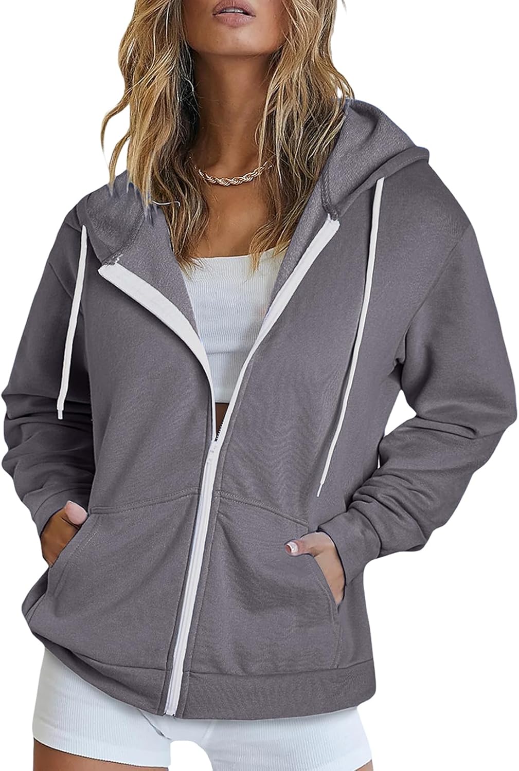 Dokotoo Women's Full Zip Up Hoodie for Women