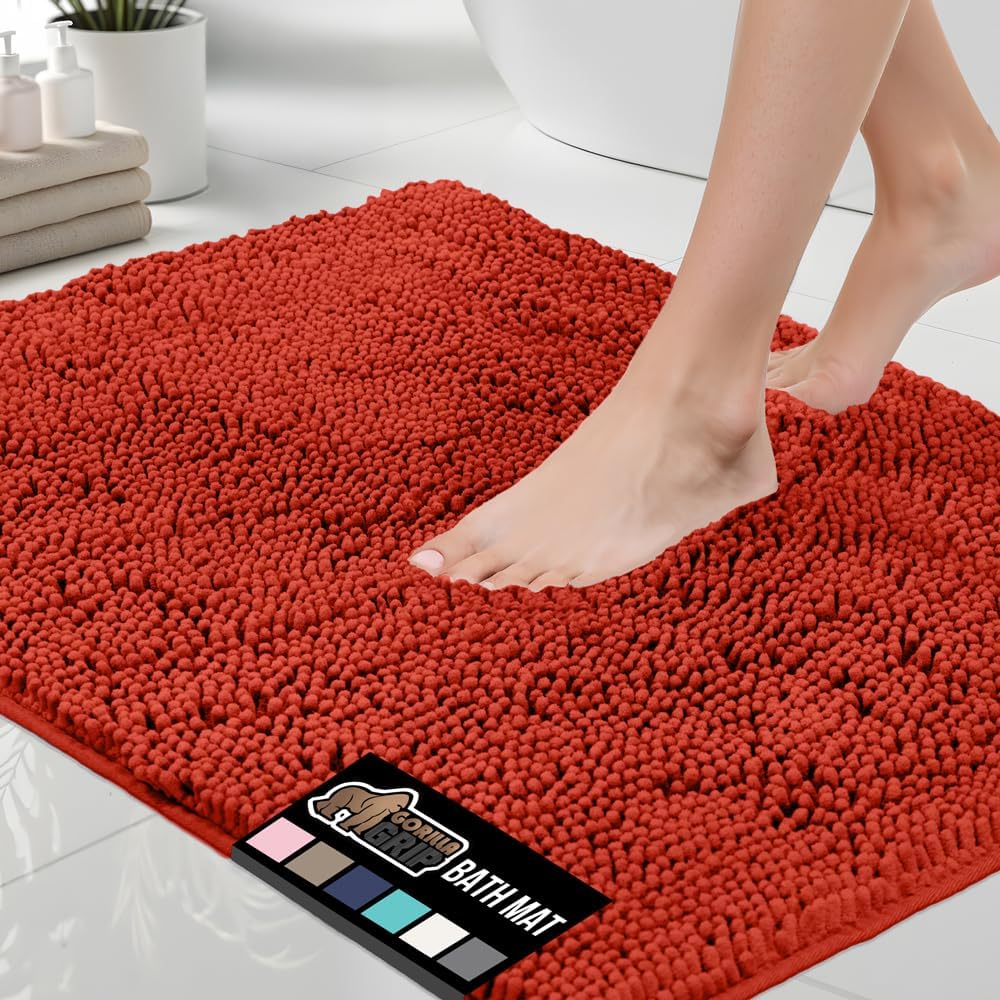 GORILLA GRIP Chenille Bath Rug