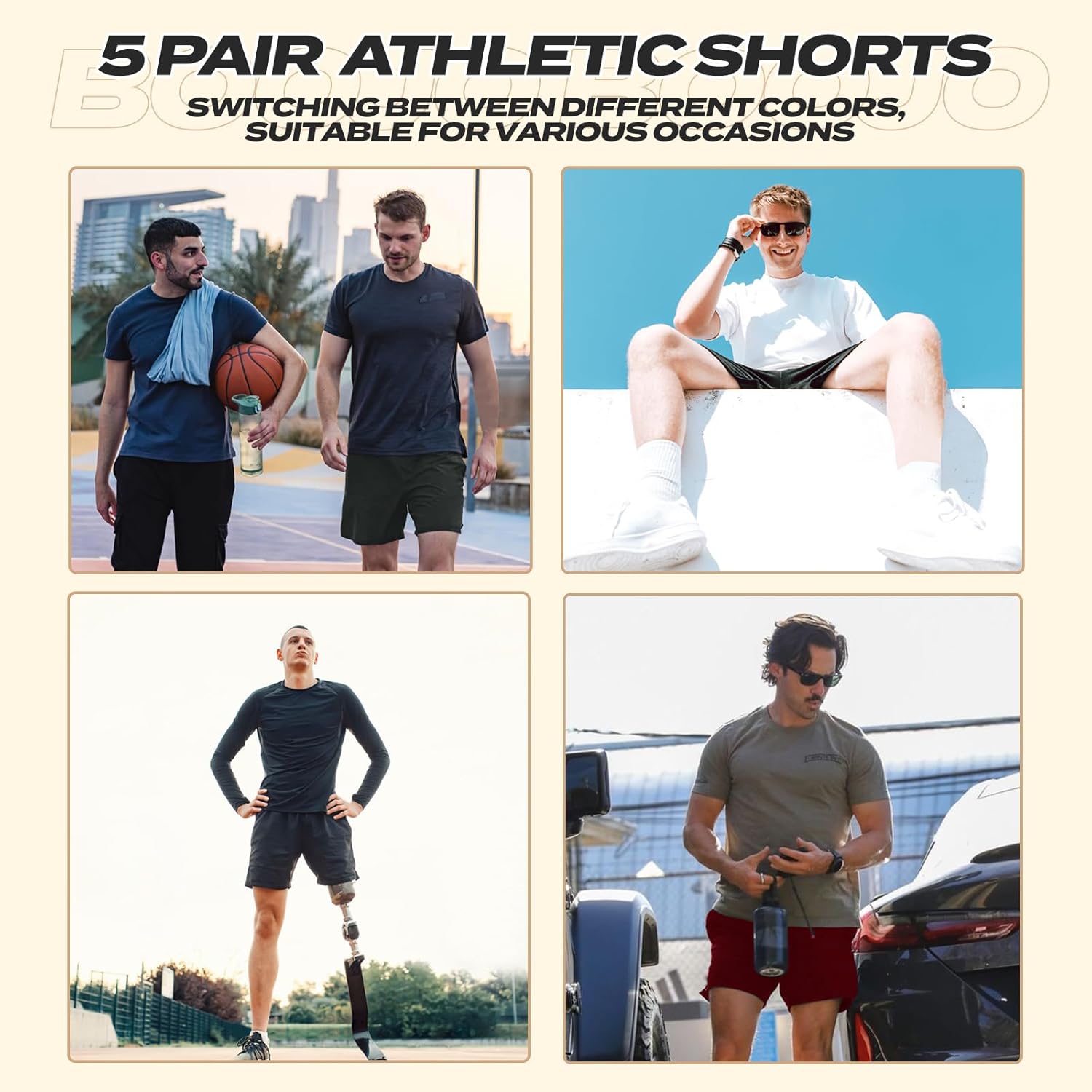 Men’s Athletic Gym Shorts Workout
