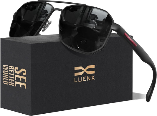 LUENX Aviator Sunglasses for Men