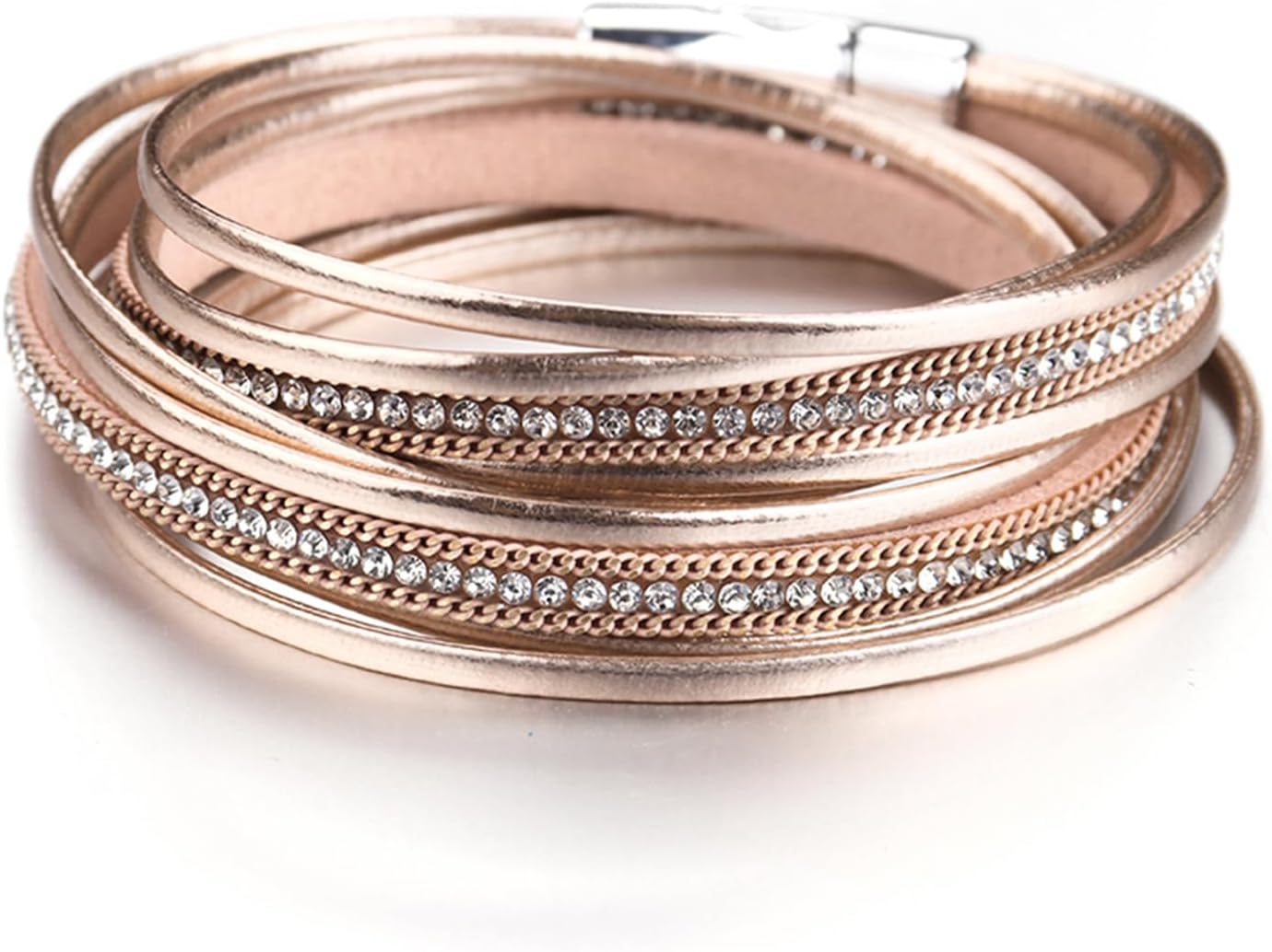 Fesciory Boho Leather Wrap Bracelet Women