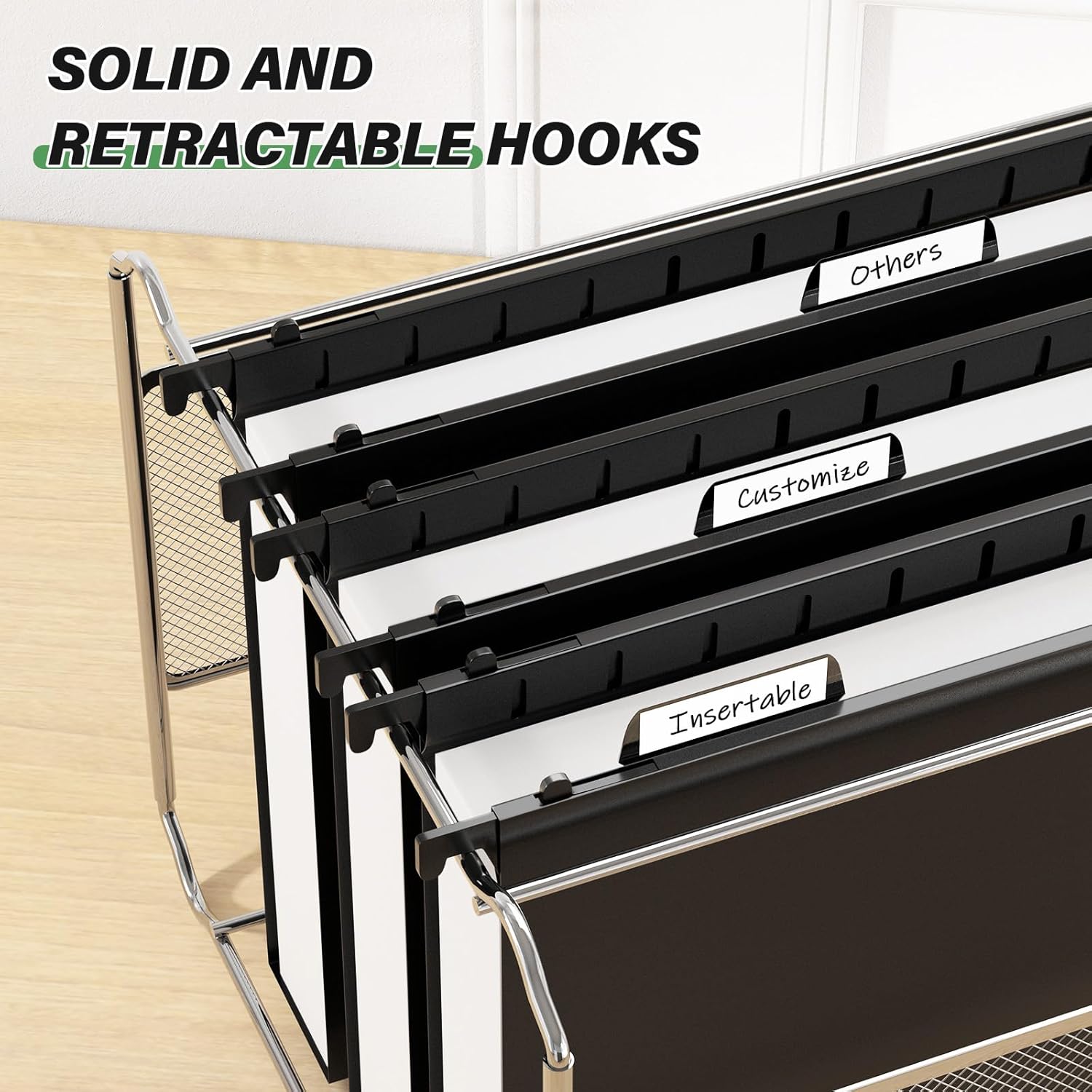 Ansook Extra Capacity Plastic Hanging File Folder