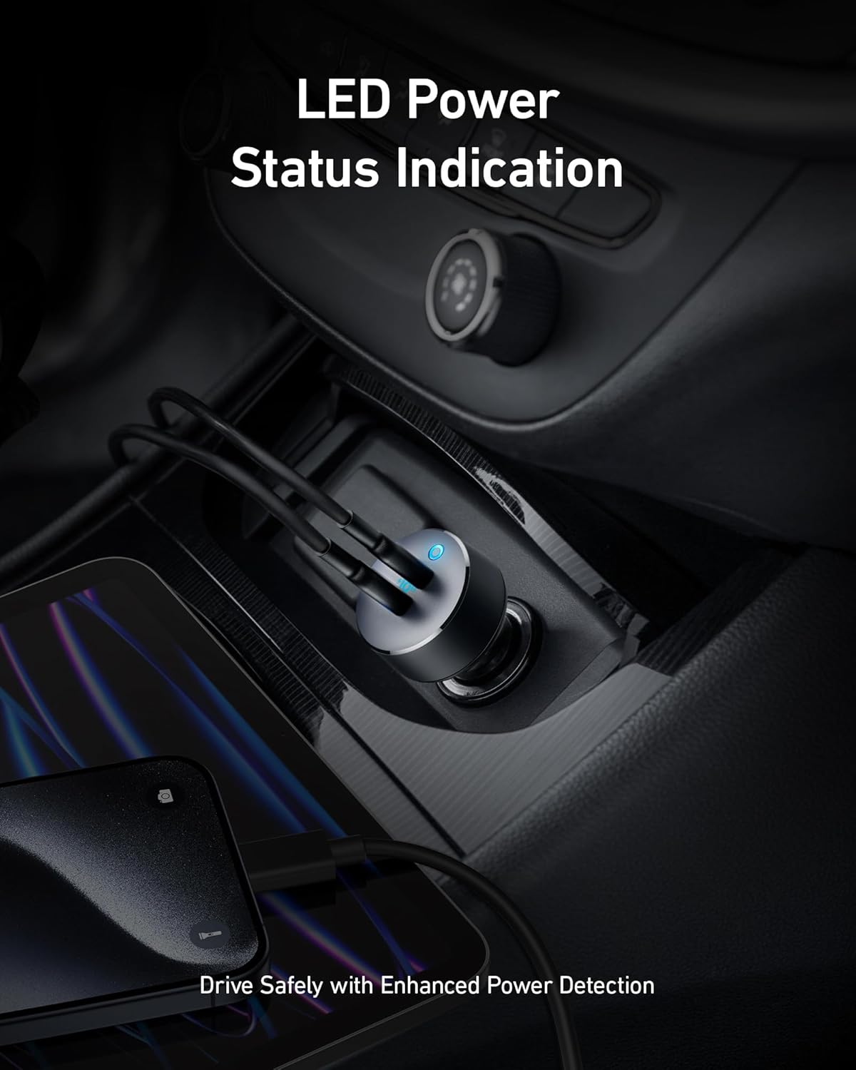 Anker USB-C Car Charger – Fast Charging for iPhone & Android
