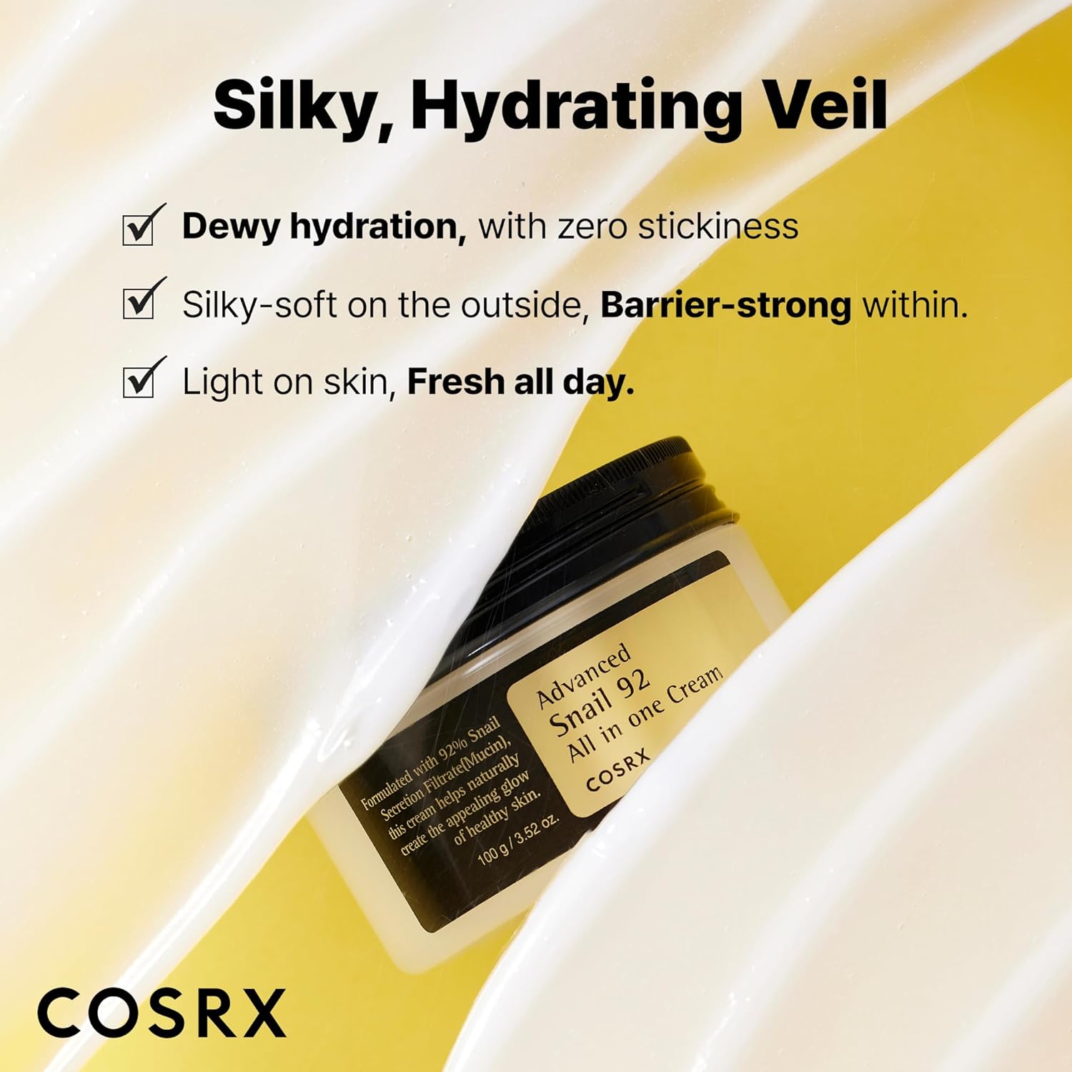 COSRX Snail Mucin 92% Face Moisturizer Skincare
