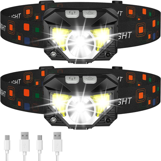 LHKNL LED Rechargeable Headlamp Head Light