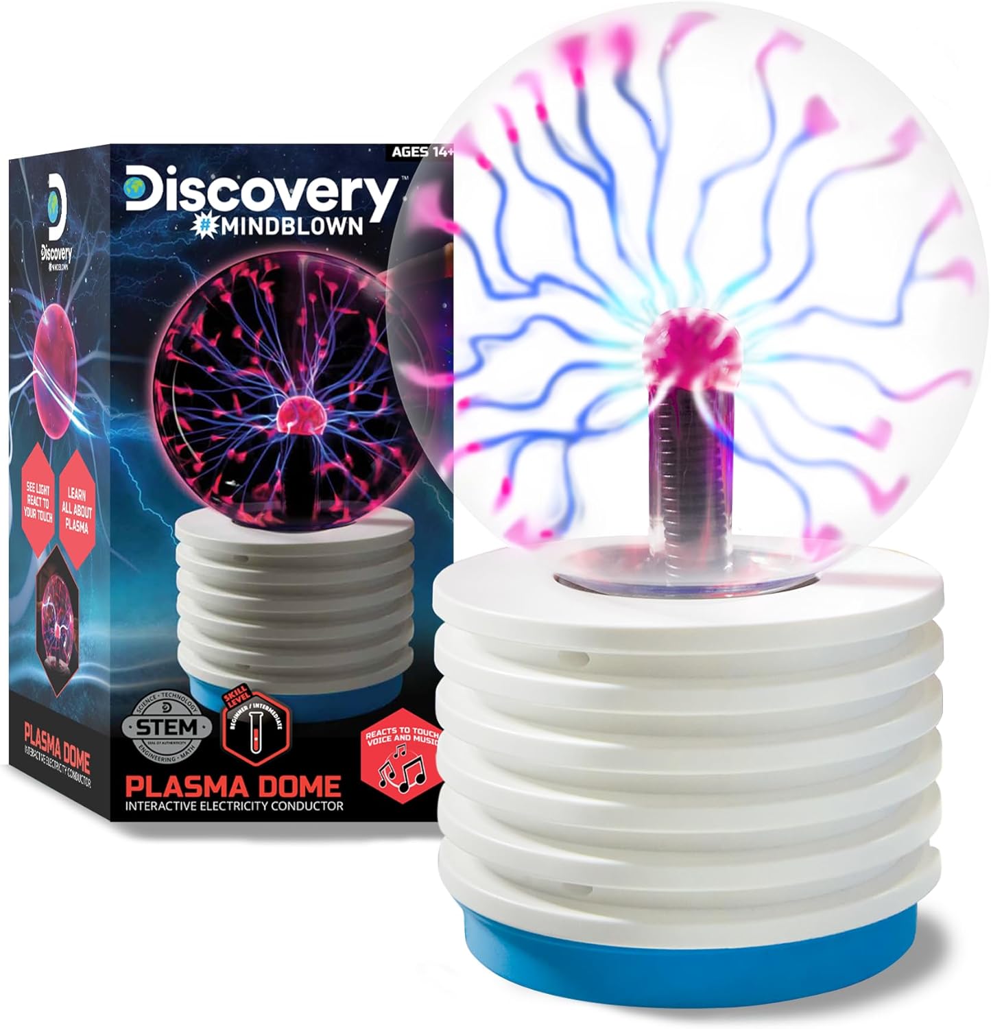 Discovery Plasma Globe Lamp Touch & Sound