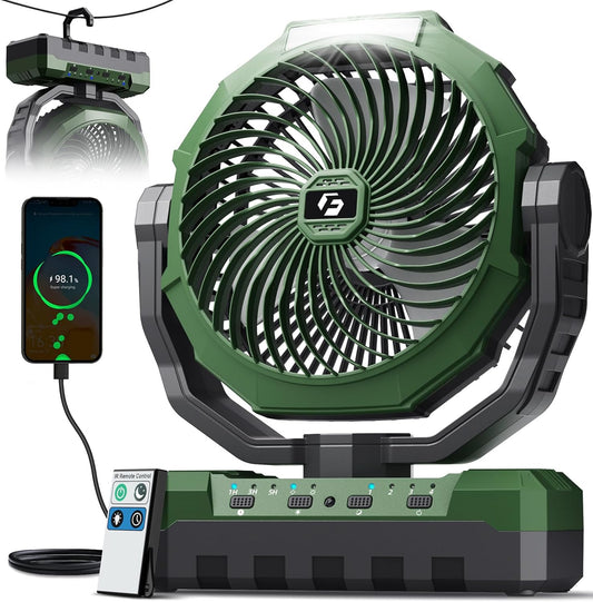 FRIZCOL 3-in-1 Camping Fan Rechargeable