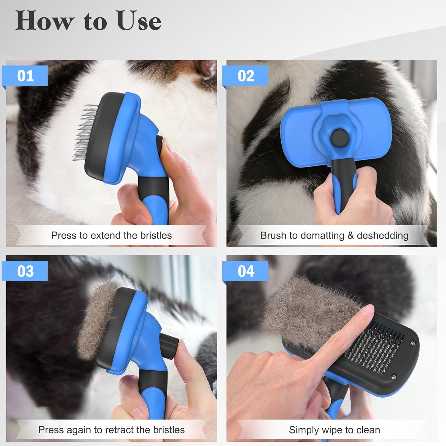 Swihauk Self-Cleaning Slicker Brush