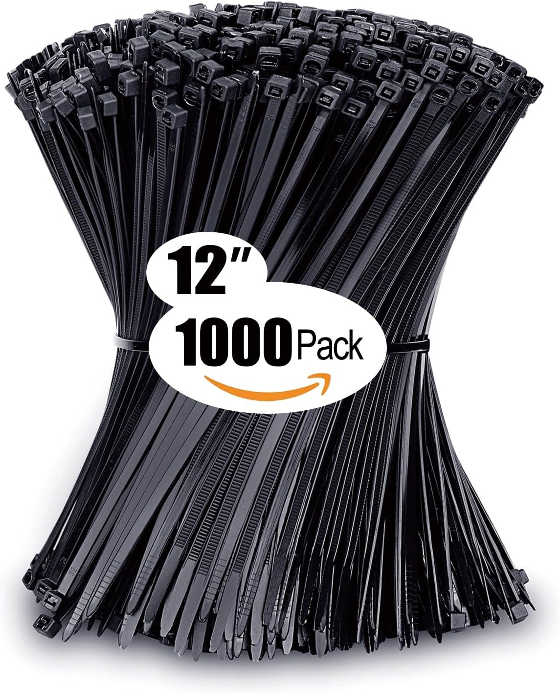 Zip Ties Assorted Sizes(4”+6”+8”+12”), 400 Pack