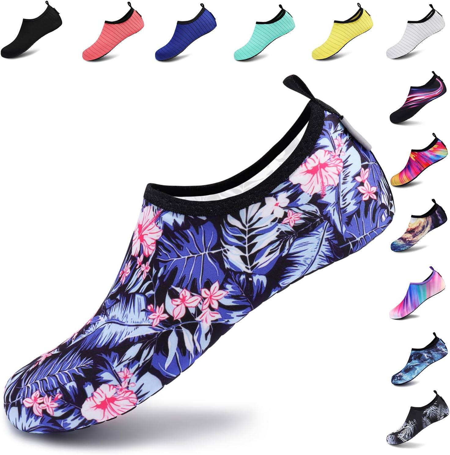 VIFUUR Water Shoes – Barefoot Quick-Dry Aqua Socks